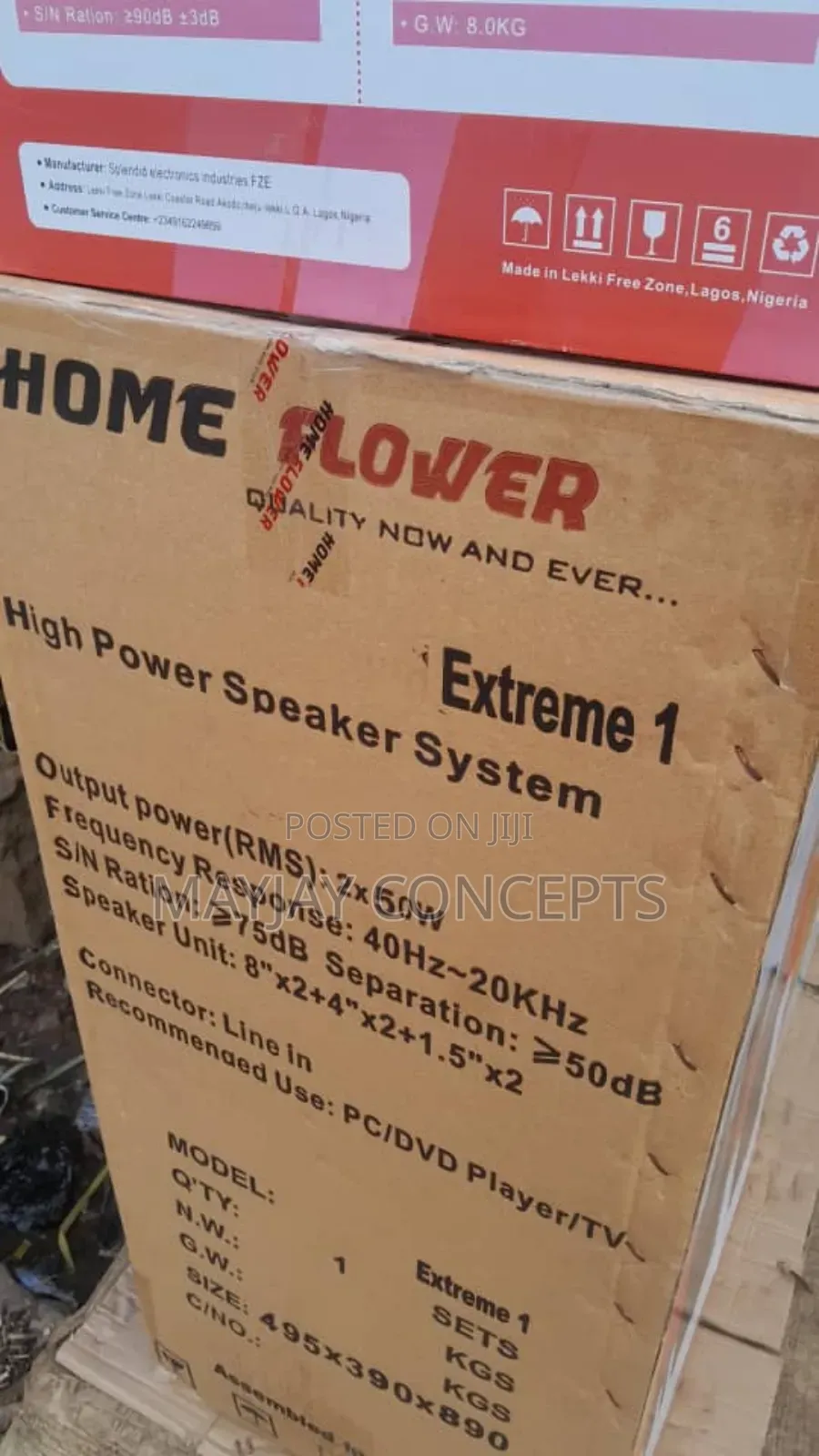 Homeflower High Power Speaker System-Hometheatre/Karaoke/Microphone