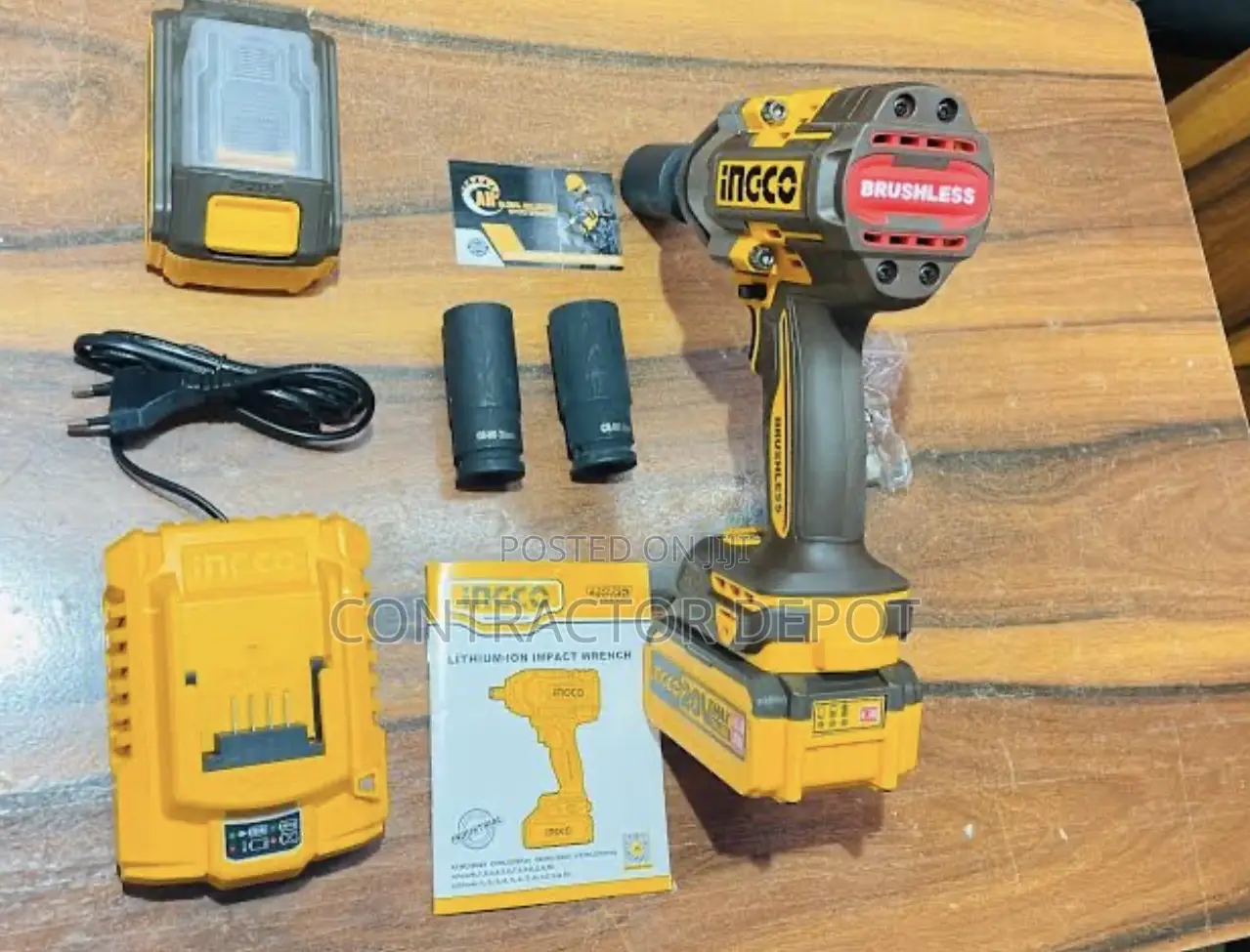 Ingco Cordless Impact Wrench 850 With Brushless Motor