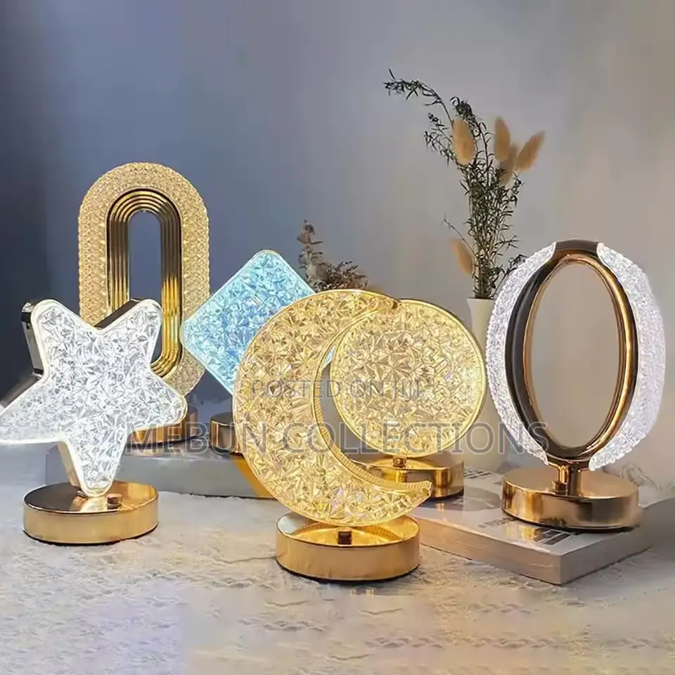 Usb Rechargeable 3d Crystal Table Lamp