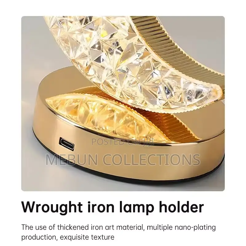 Usb Rechargeable 3d Crystal Table Lamp