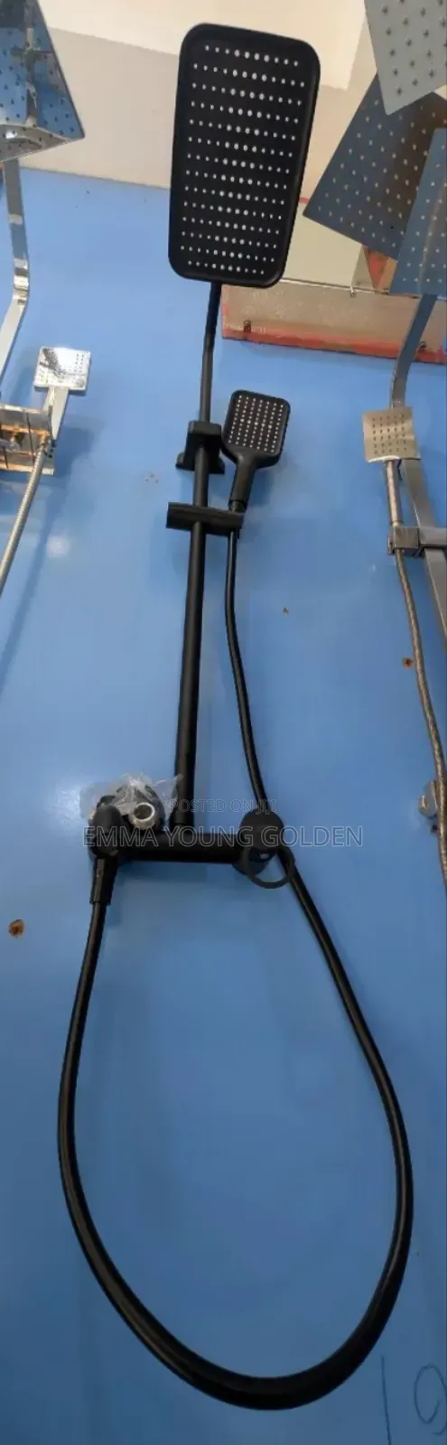 Black Brimix Standing Shower Heavy Gage