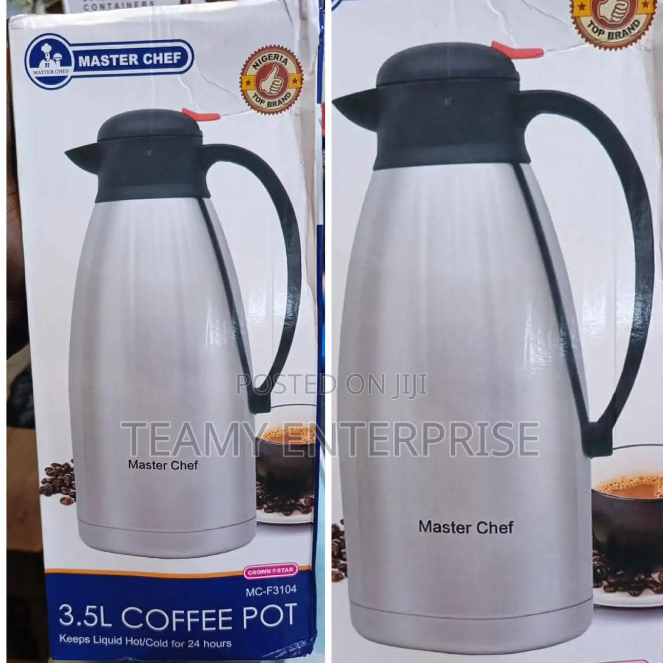 Master Chef 3.5l Coffee Pot Vacuum Flask Jug