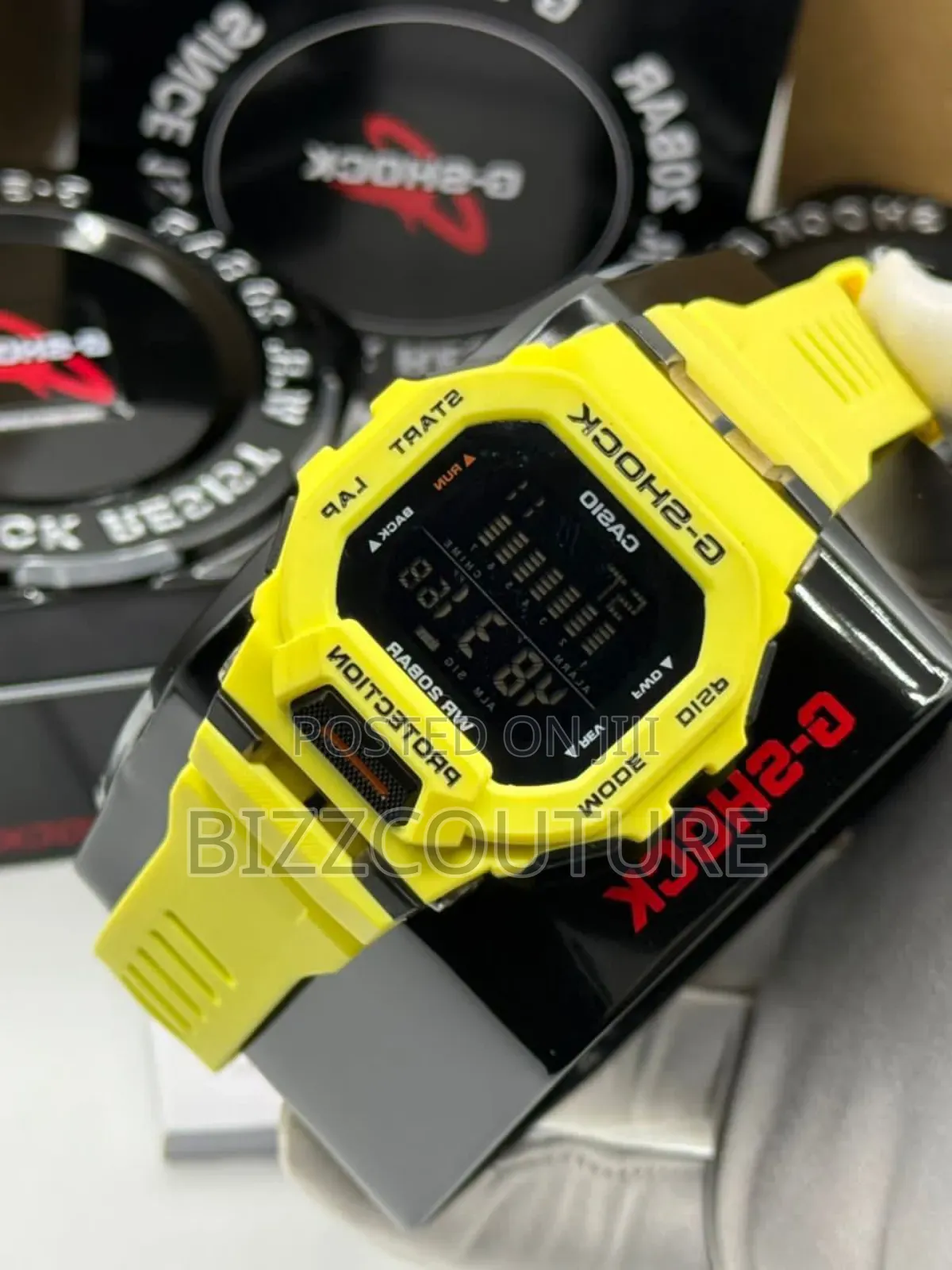 Original G-Shock Yellow Rubber Strap Digital Quartz Watch