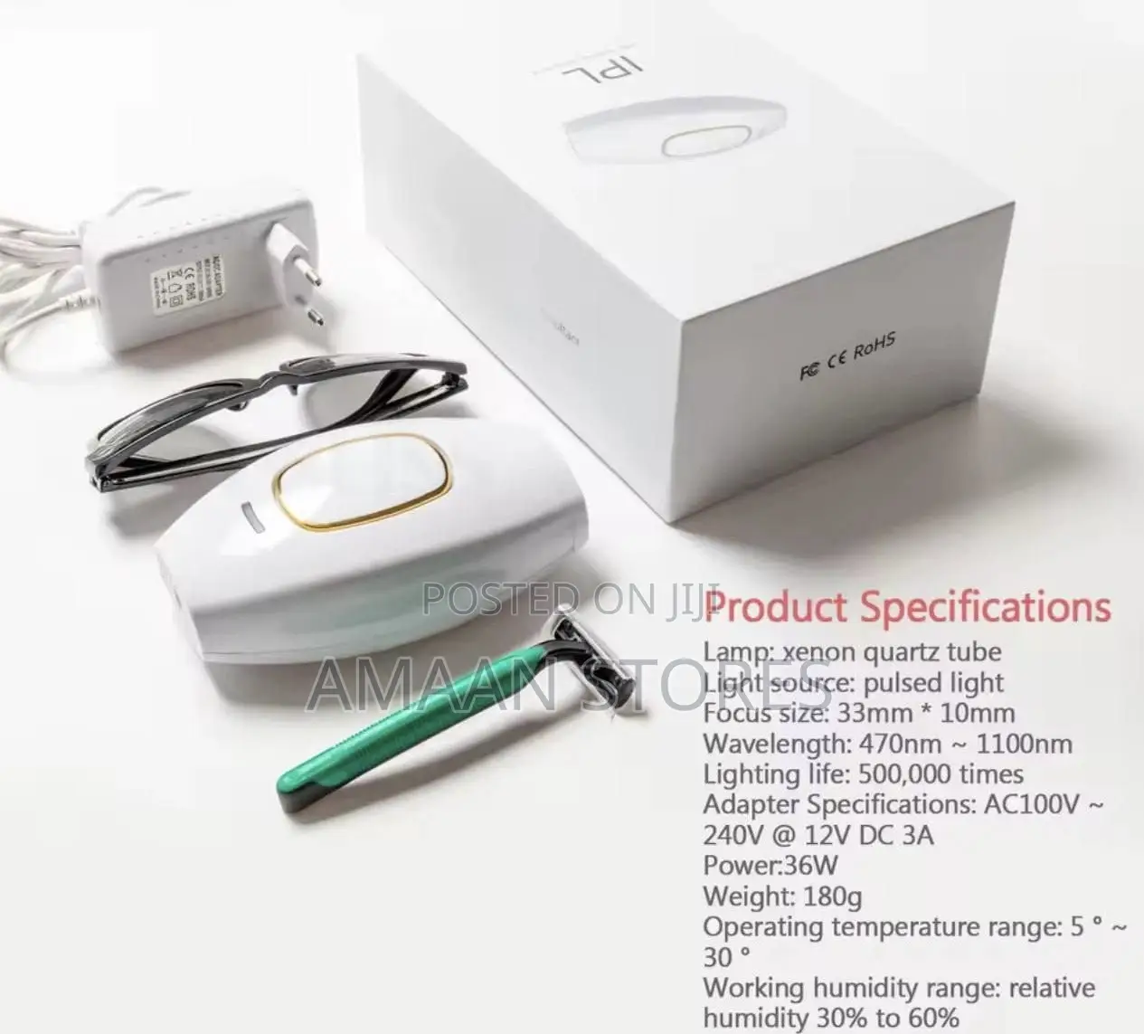 Portable Ipl Hair Removal Device – Painless Permanent Hair Remover