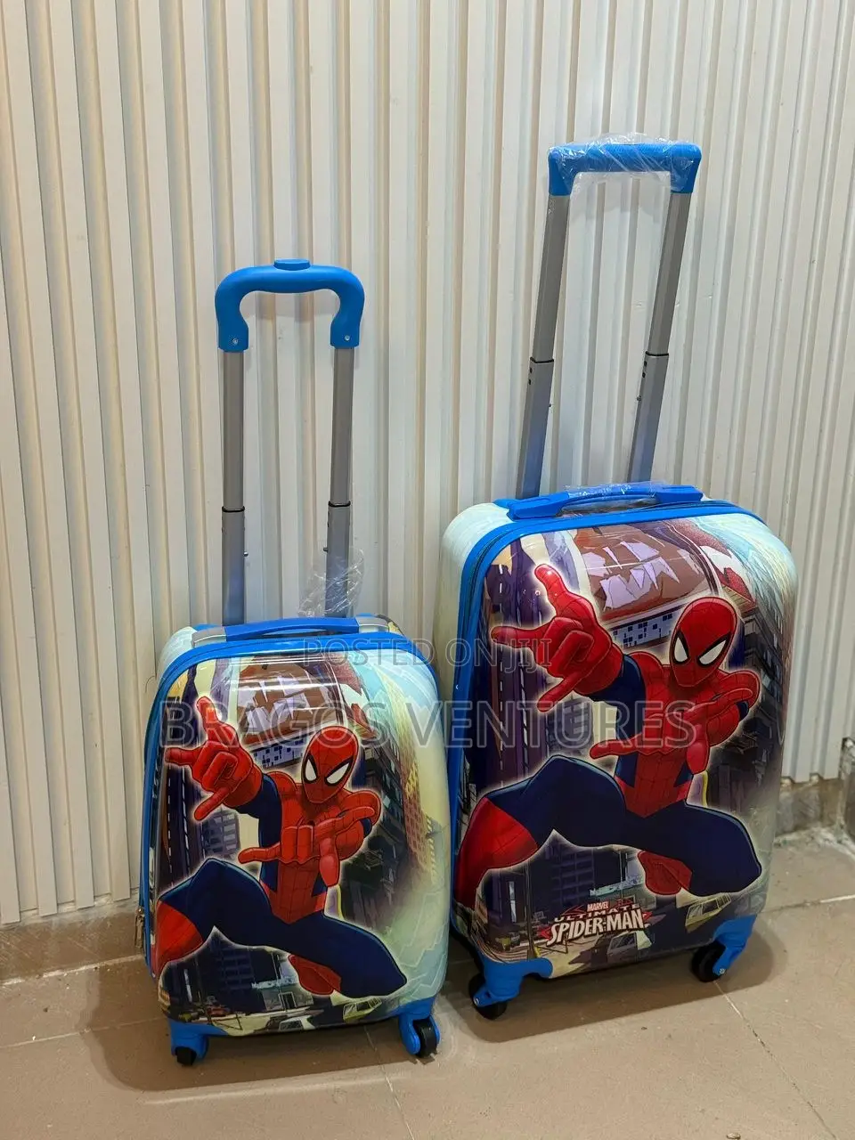 Set of 2pcs Male Character Children Boxes/Luggage
