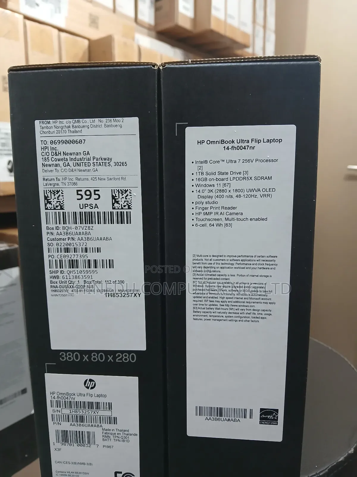 New Laptop HP OmniBook Ultra Flip 14" 16GB Intel Core Ultra 7 SSD 1T
