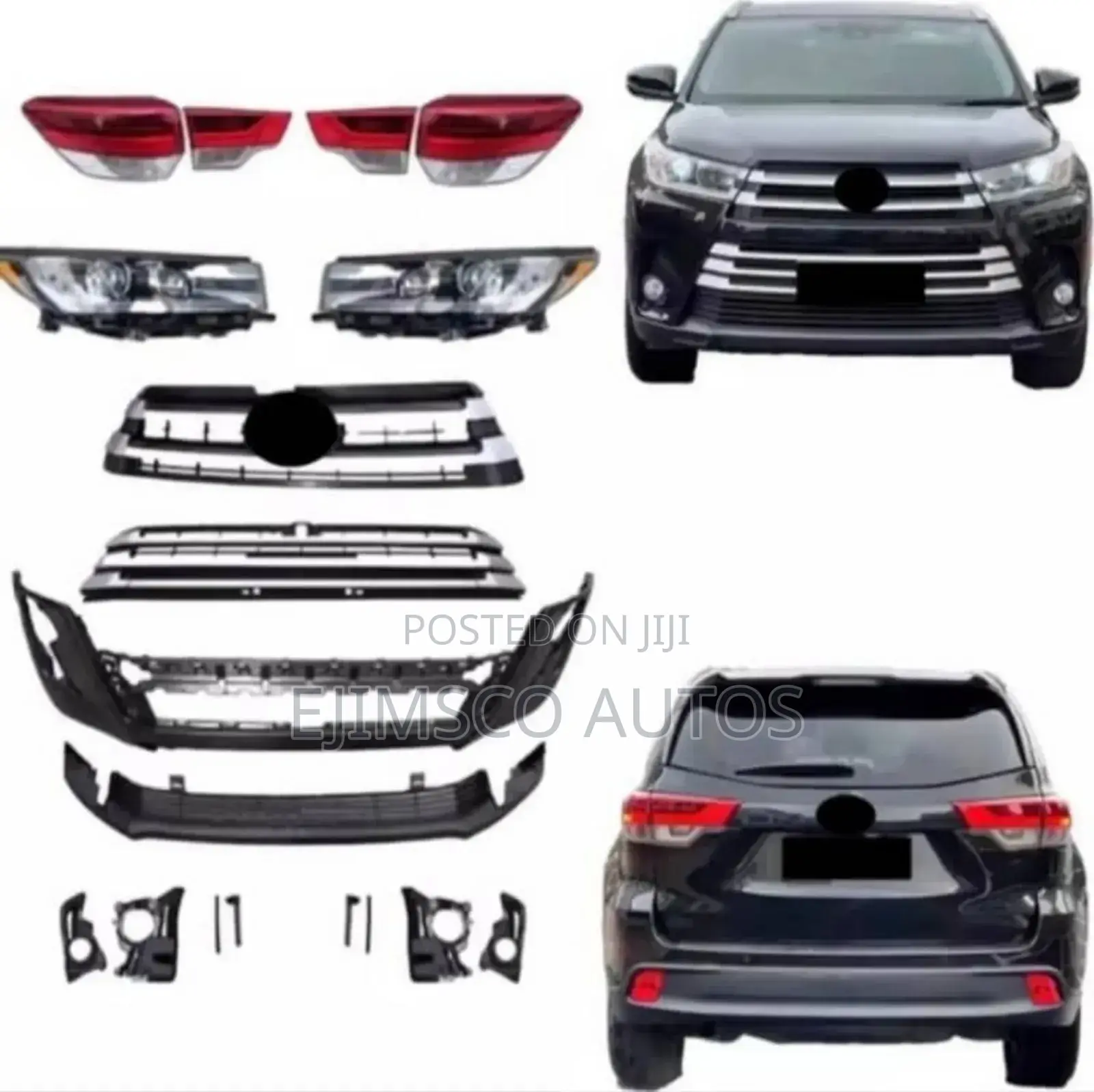 Complete Bumper and Accessories Highlander 2018 Model