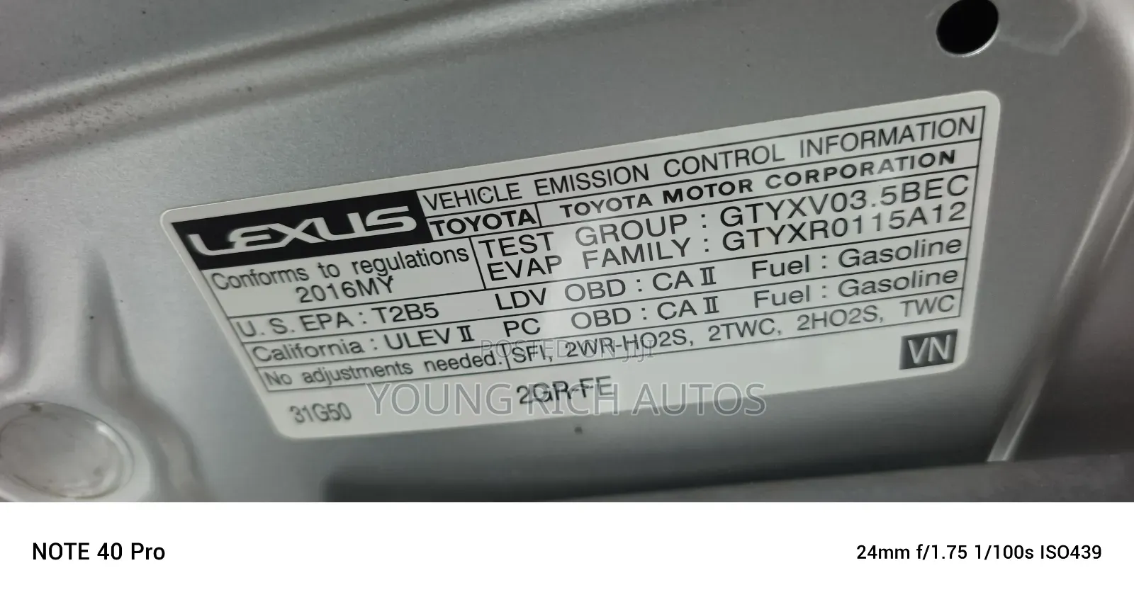 Lexus ES 2016 Silver