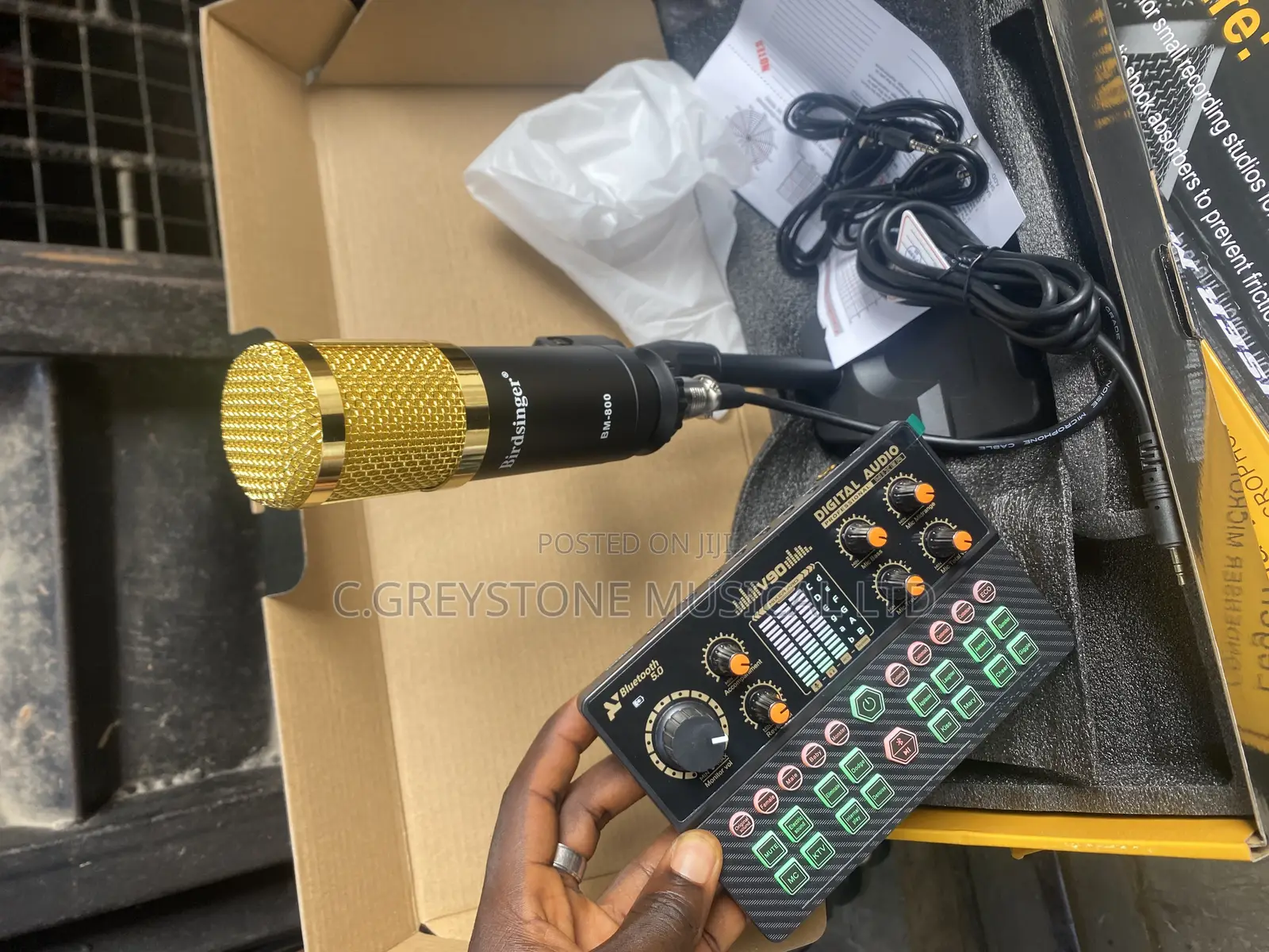 Podcast Microphone V90+Bm800