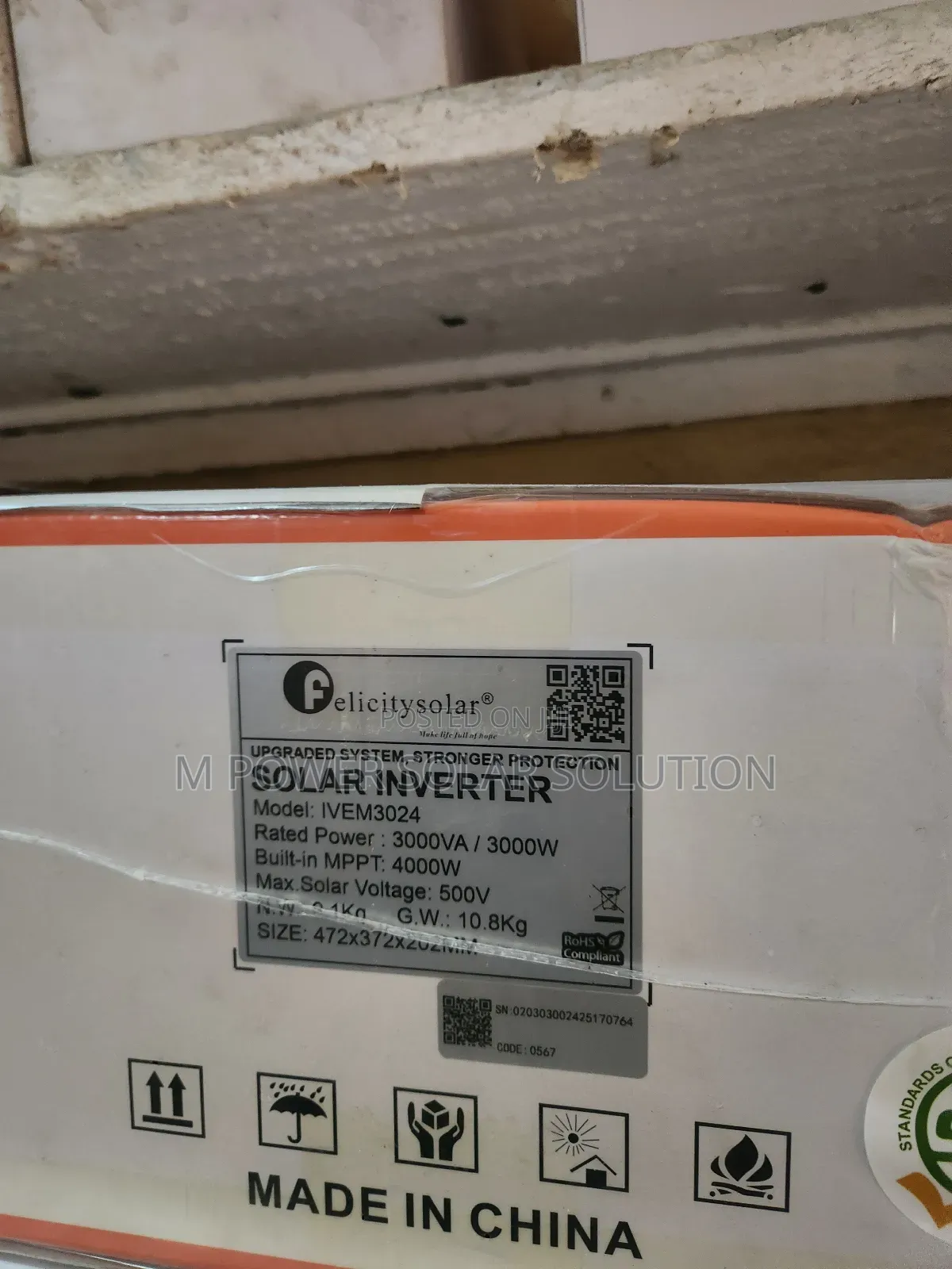3kva 24v Felicity Solar Hybrid Inverter