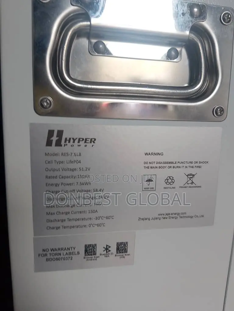 7.5kwh 51.2v Hyper Power Lithium Ion Batteries Still Available