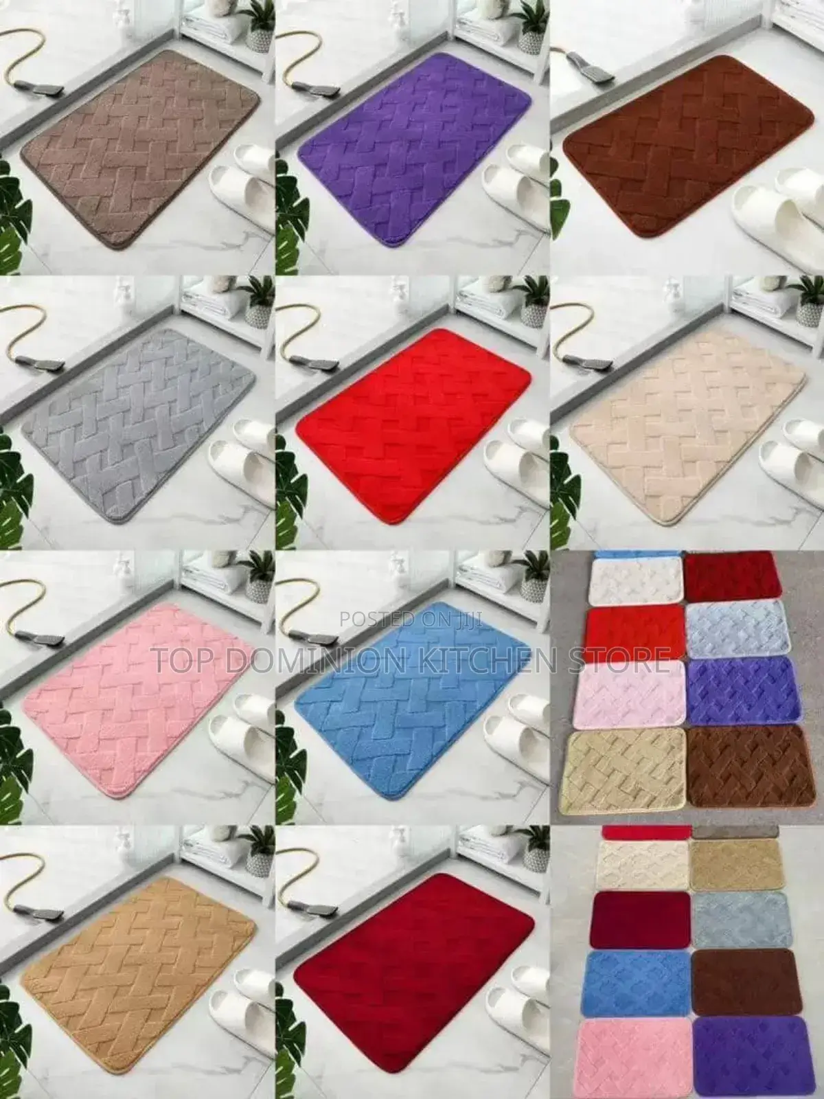 Faux Wool Absorbent Non Slip Mat