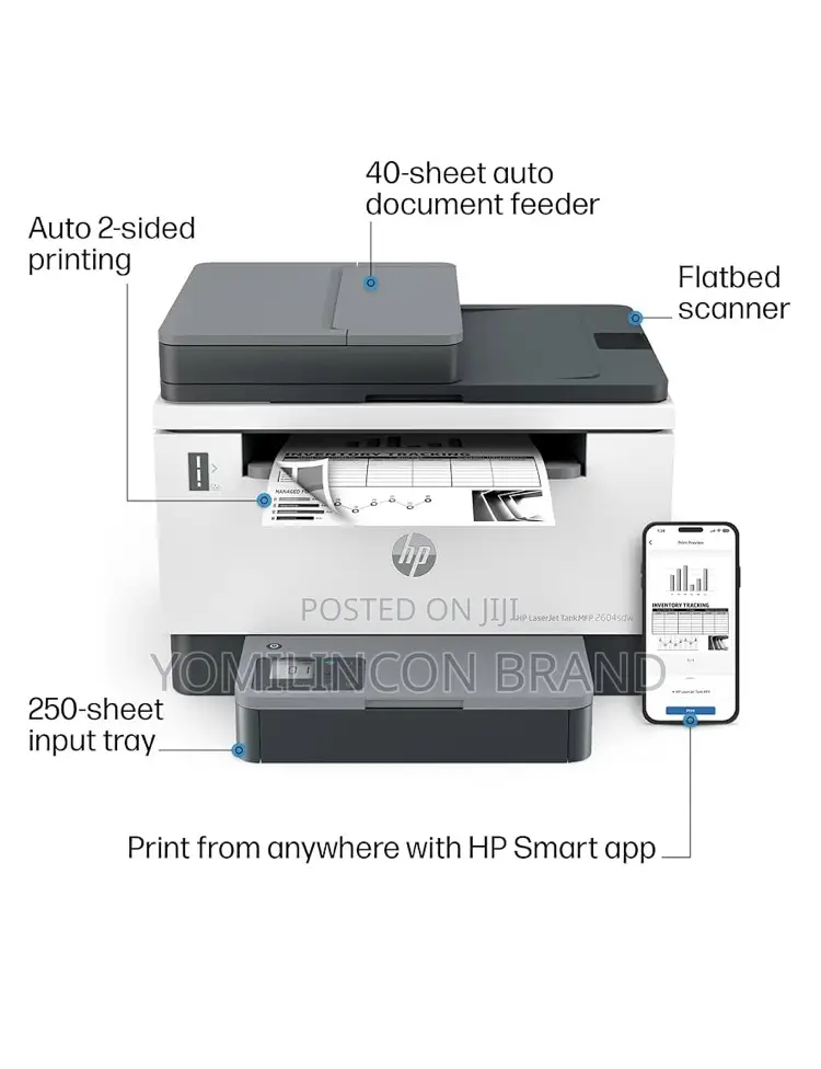 Hp Laserjet-Tank MFP 2604sdw Wireless Black White Printer