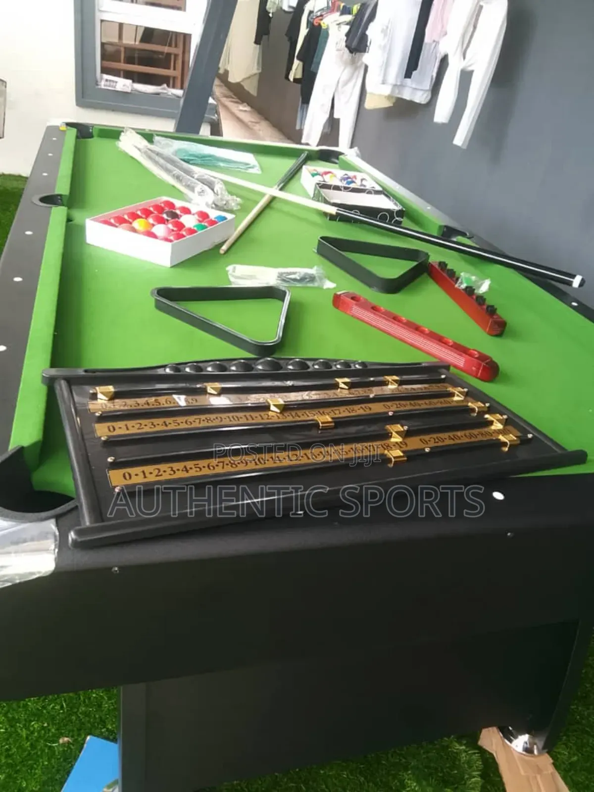 America Fitness 8feet Snookerboard With Double Accessories