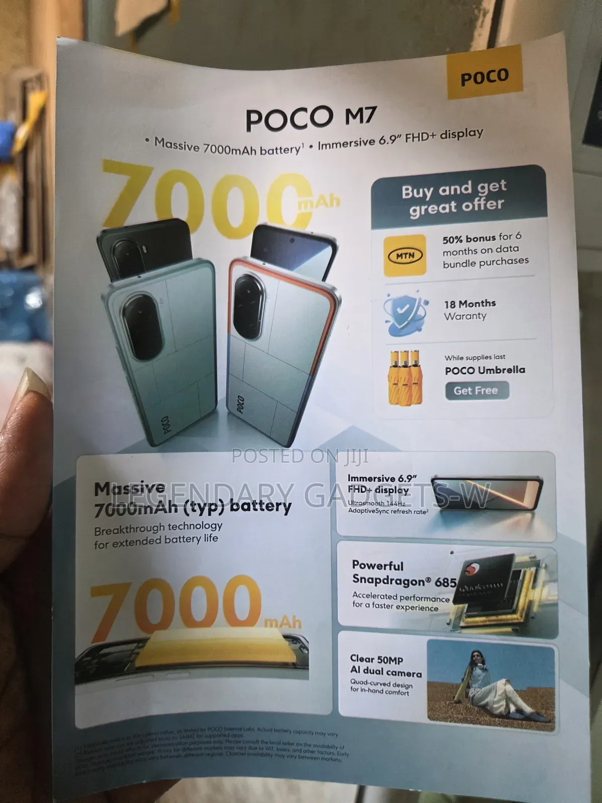 New Xiaomi Poco M7 128 GB Black