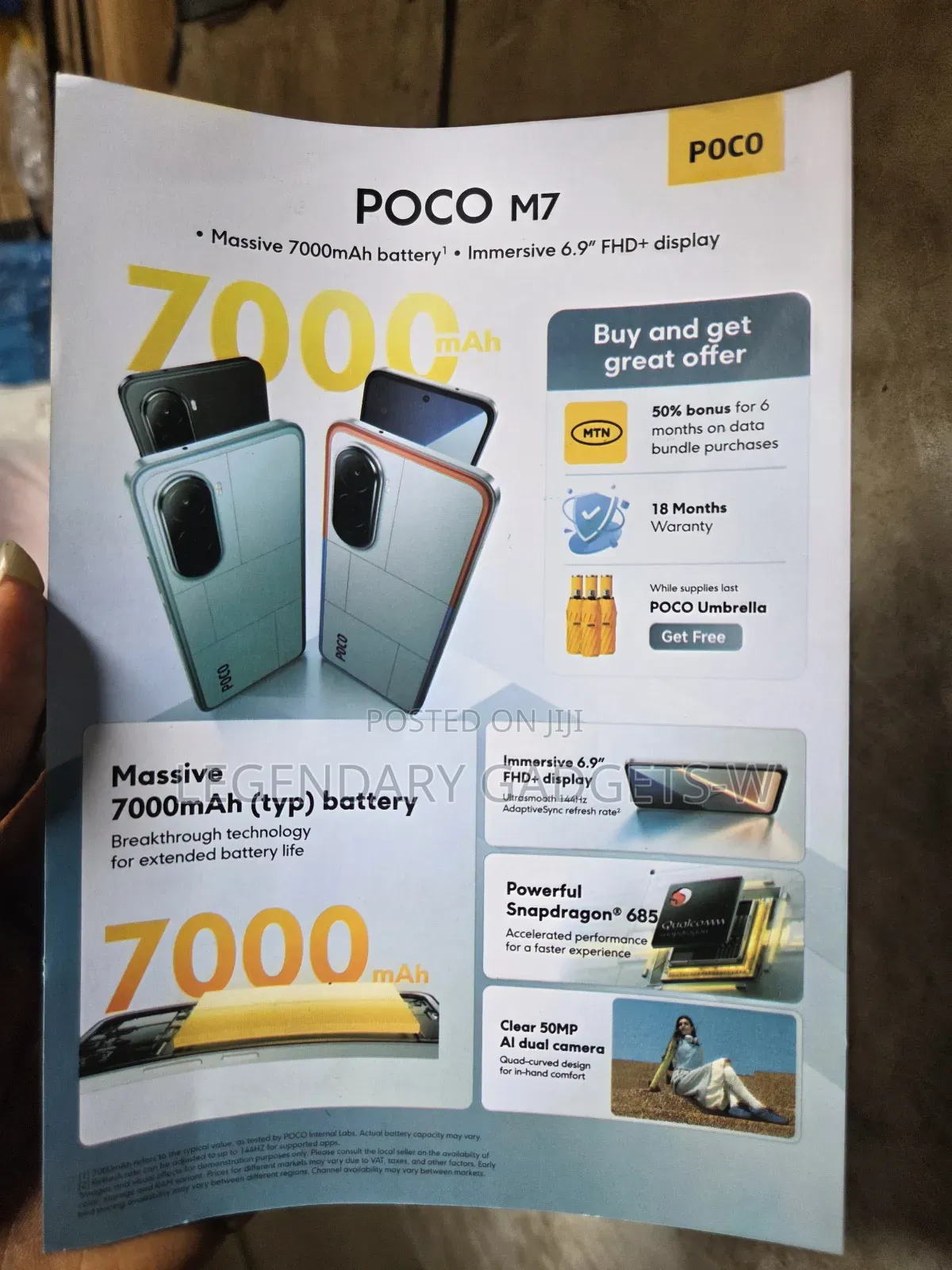 New Xiaomi Poco M7 128 GB Black