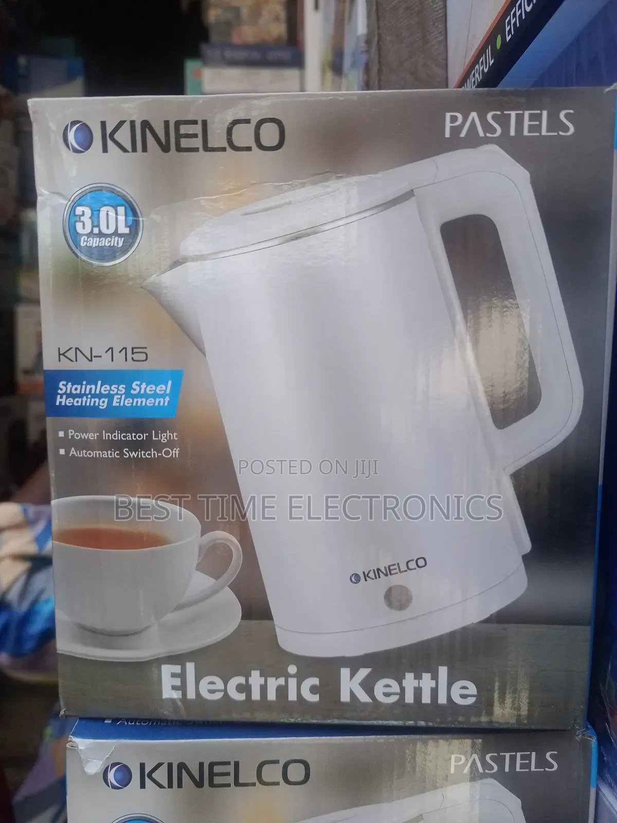 Kinelco 3.0l Electric Kettle/Jug (White)