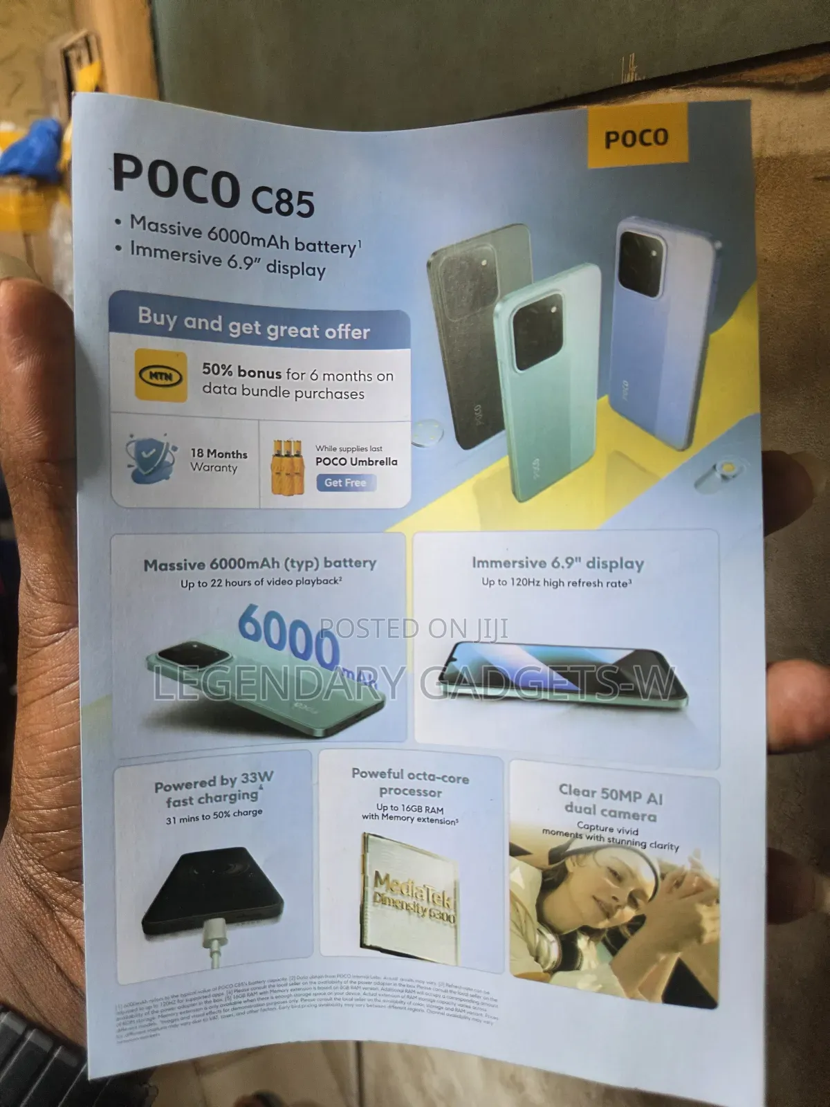 New Xiaomi Poco C85 4G 256 GB Green
