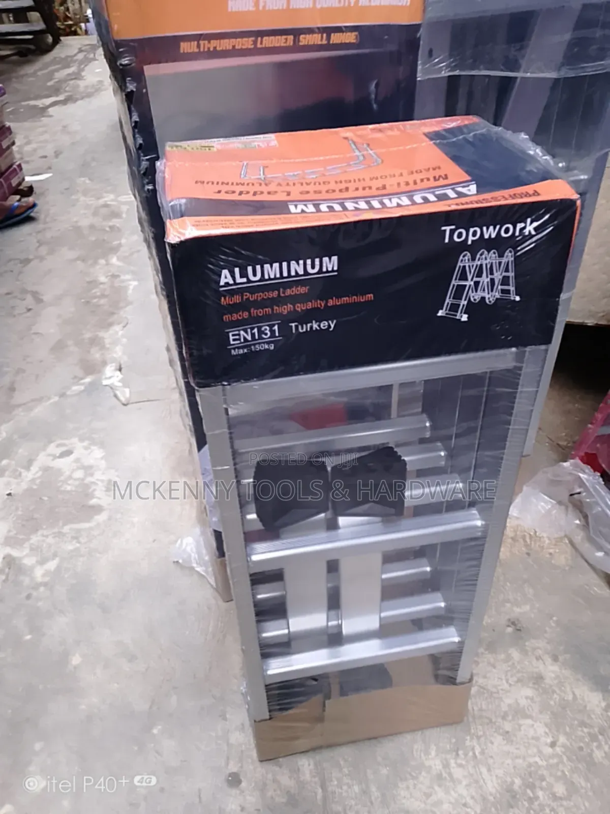 Topwork Multi-Purpose Aluminum Ladder, Manufactured in Turkey