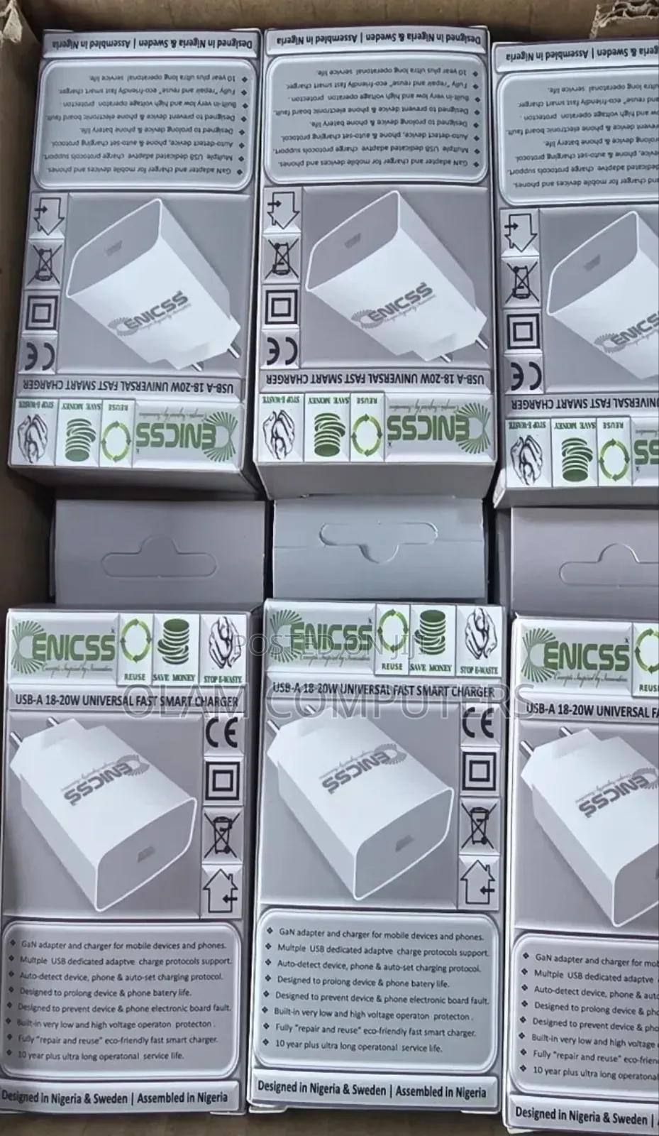 Enicss Usb-a 18-20w Universal Fast Smart Charger