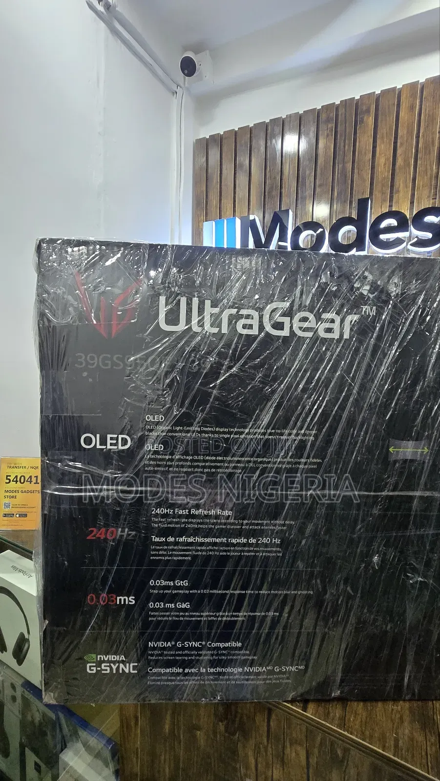 Sealed Lg Ultrageartm 39" Oled 240hz Curved Gaming Monitor