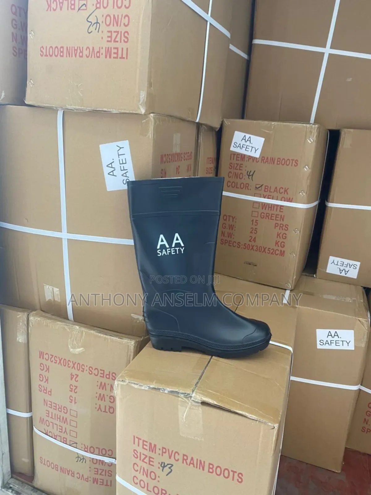 Rrainboot Black Italian @Aa Safety Shops Near You