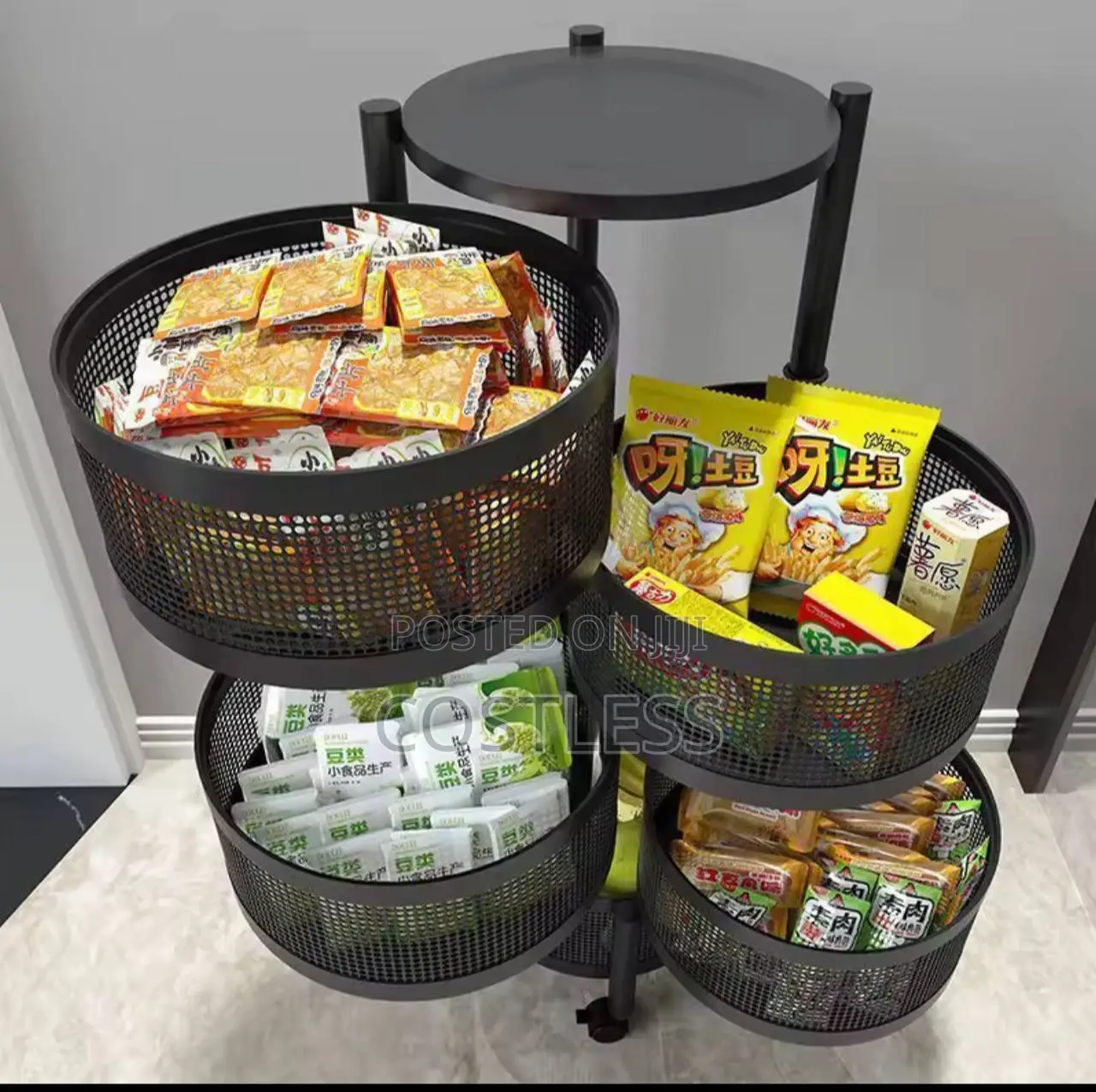 Multilayer Storage Shelves Household Saving Space Basket