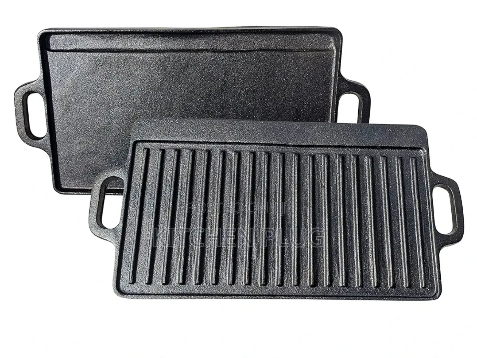 Large Size Cast Iron Reversible Grill/Griddle With Handles