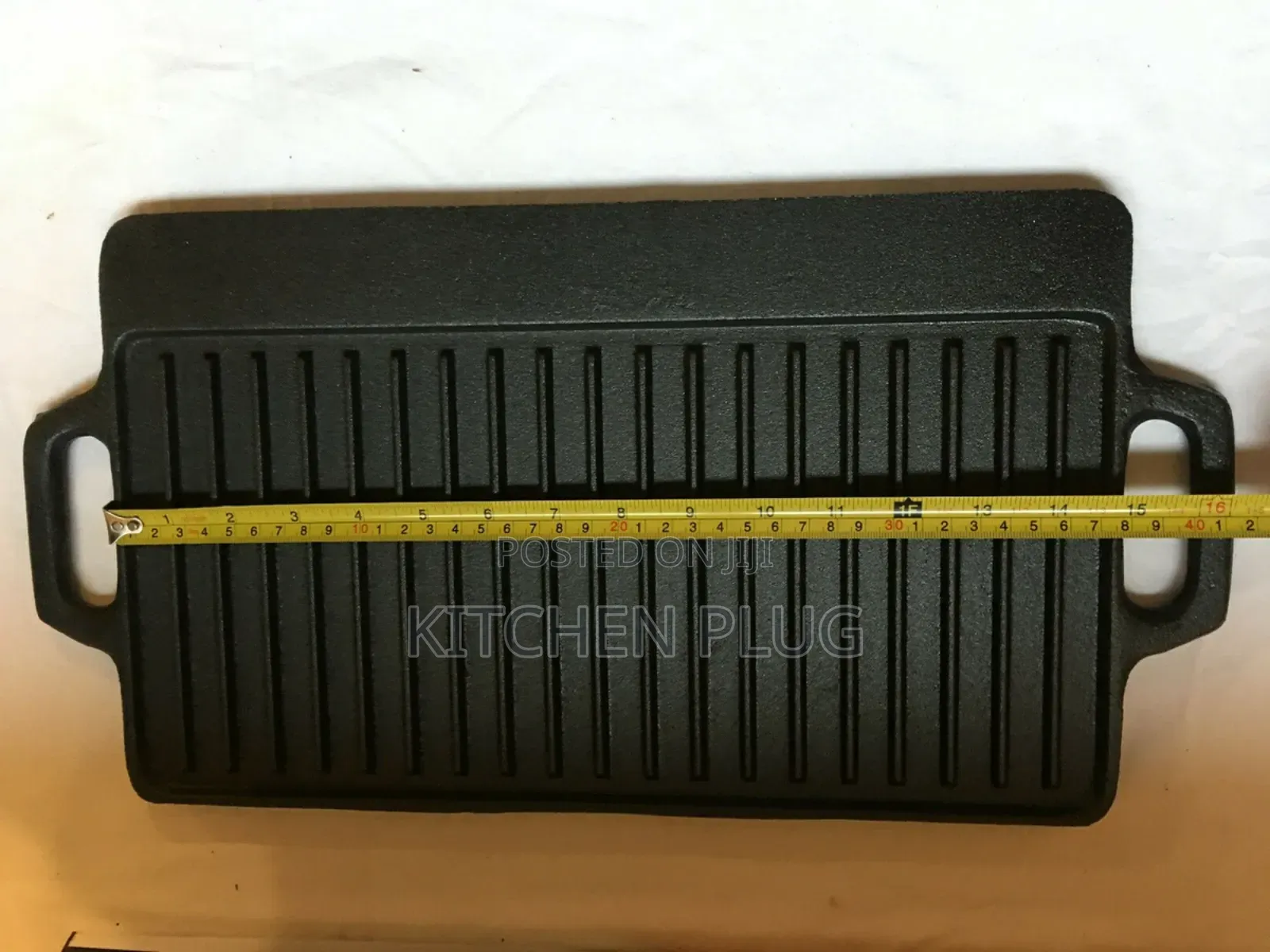Large Size Cast Iron Reversible Grill/Griddle With Handles