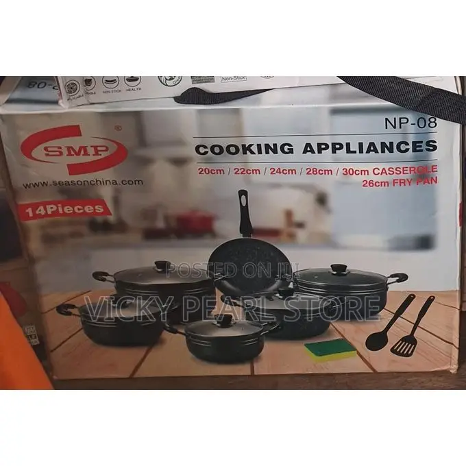 Smp 14pcs Non Stick Pot