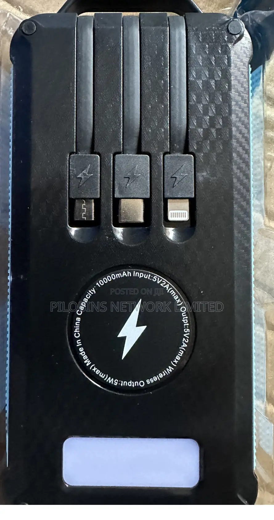 20,000 Mah Solar Power Bank With Charging Cords