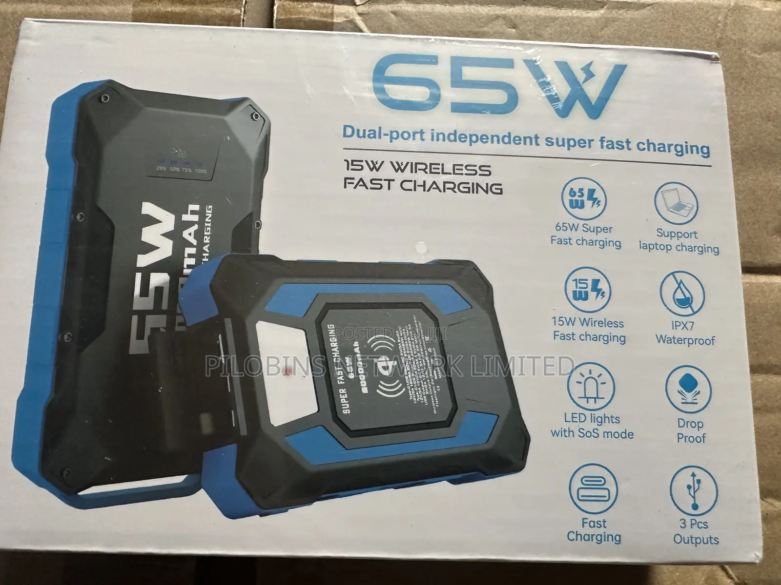 20,000 Mah Powerbank With Wireless Charging