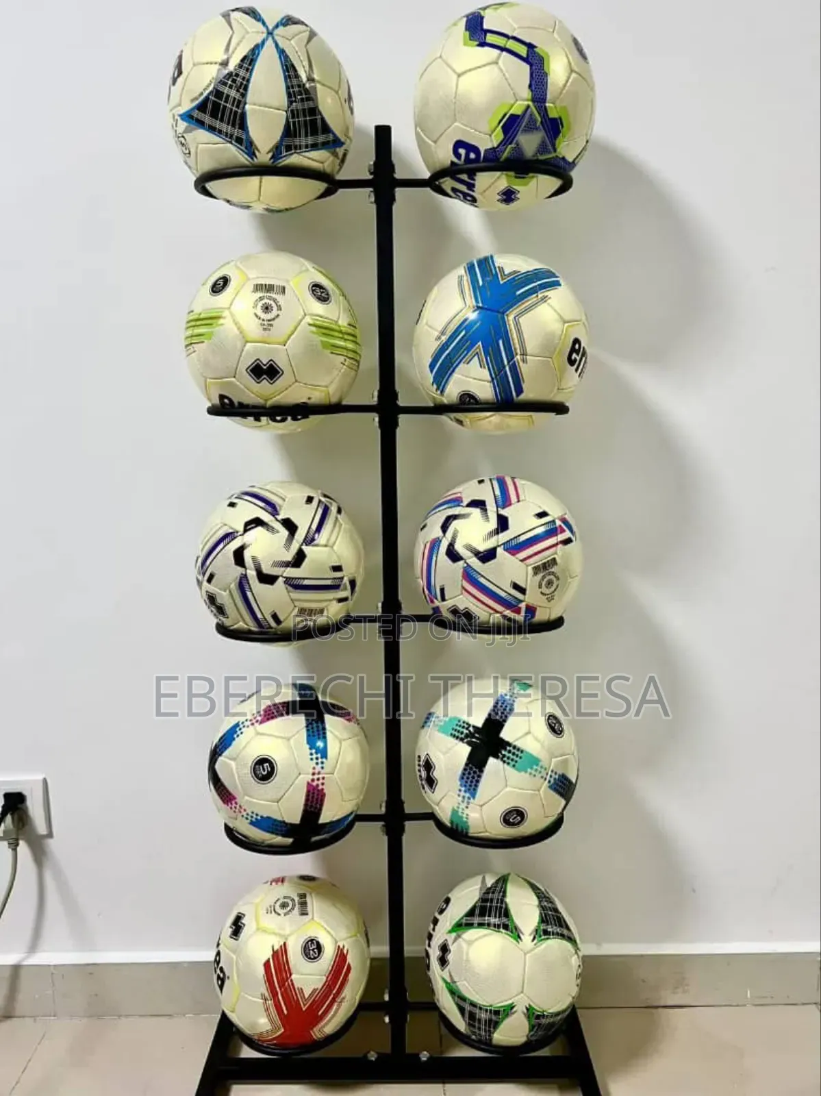 Foreign Soccer Balls Display Stand