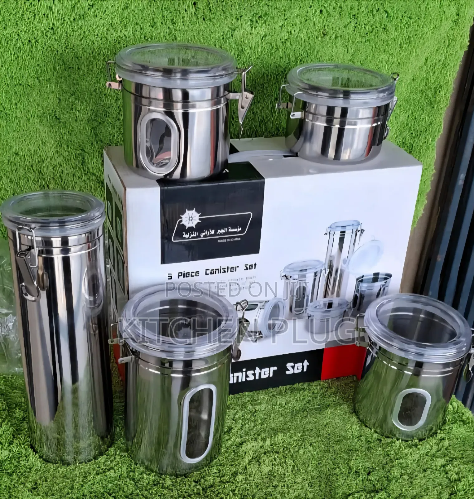 5pc Stainless Steel Container Set