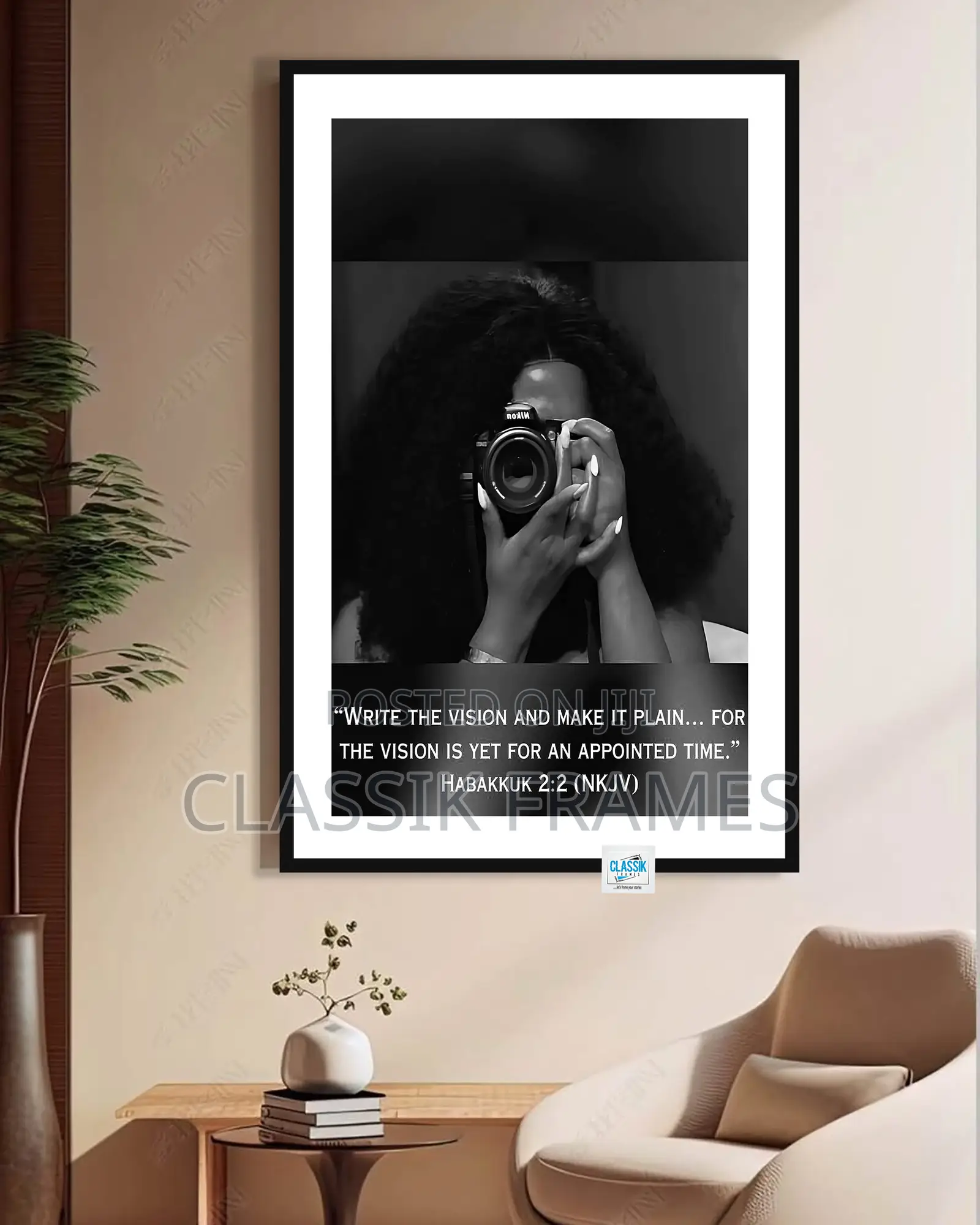 Hd Framed Make the Vision Clear Gidi Painting Wallart
