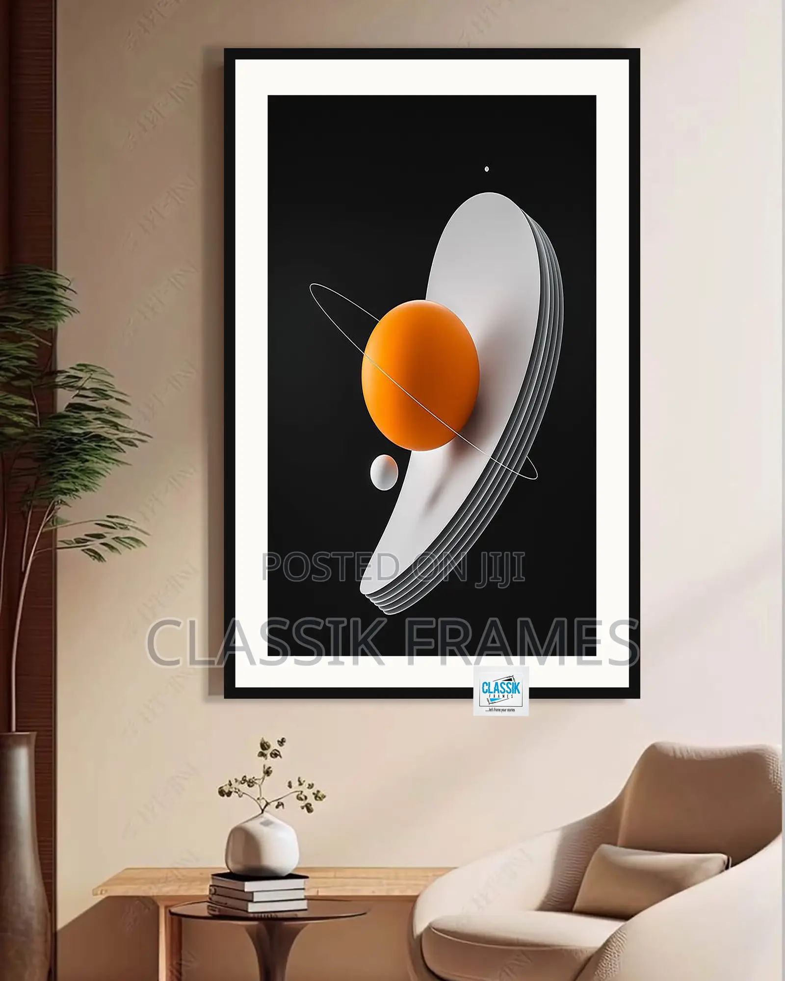 Hd Framed Abstract Gidi Painting Wallart