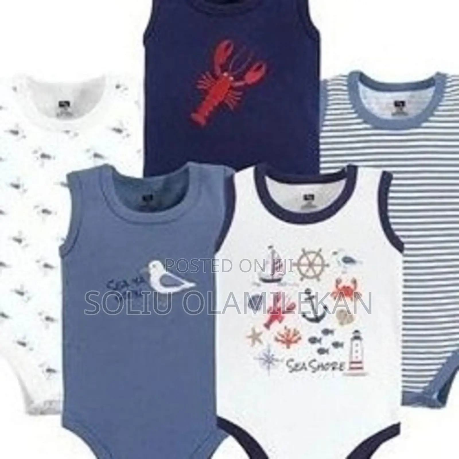Unisex 5 in a Pack Design Baby Bodysuit - Multi