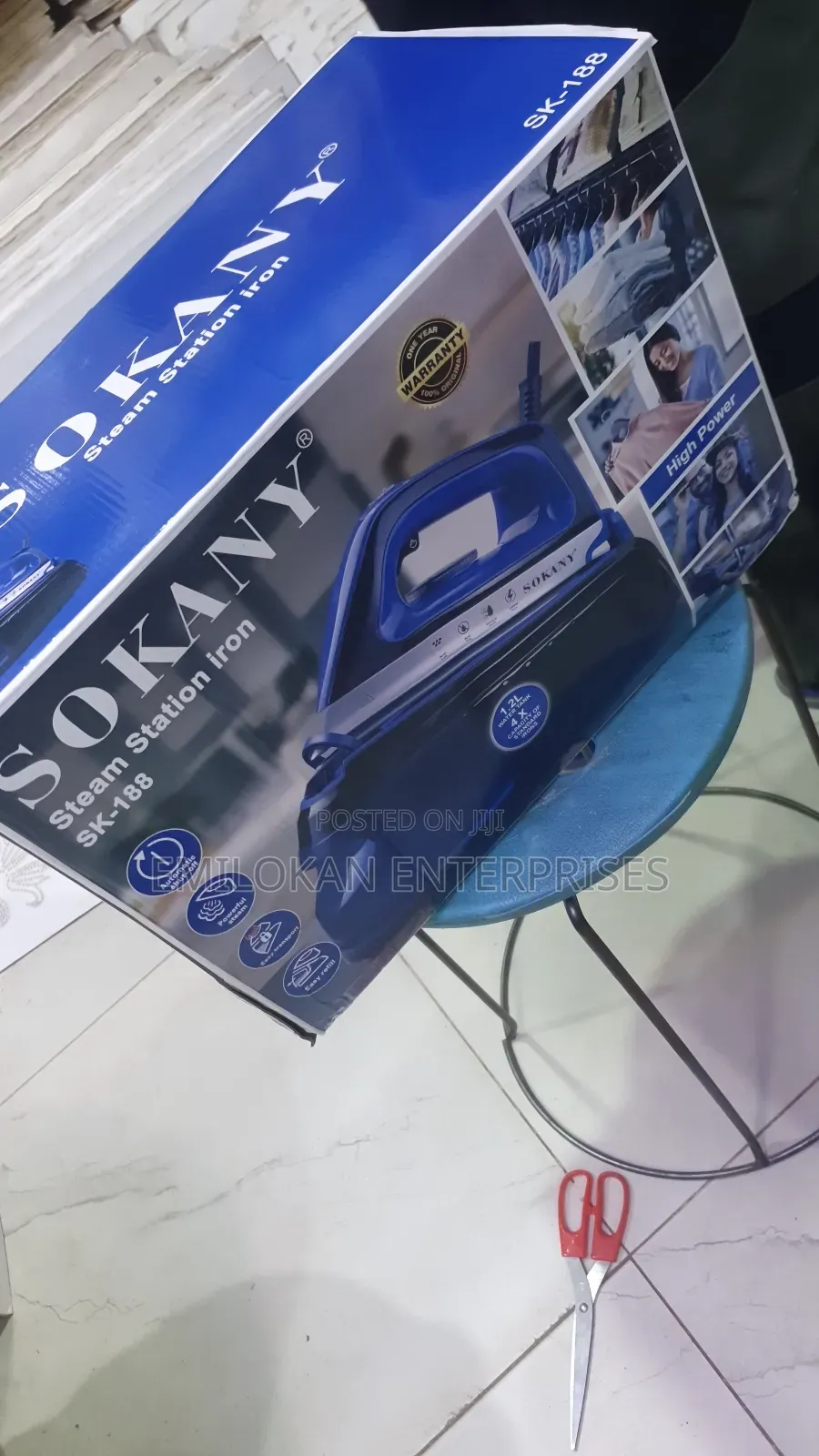Sokany Steaming Machine With Water Tank
