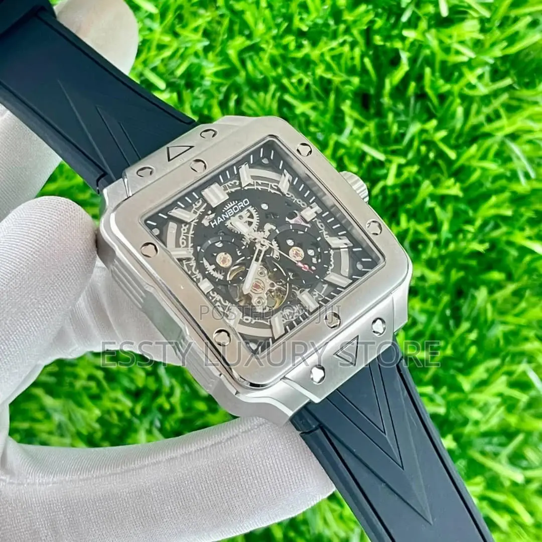 QUALITY Automatic Luxury Hanboro Rubber Wristwatch