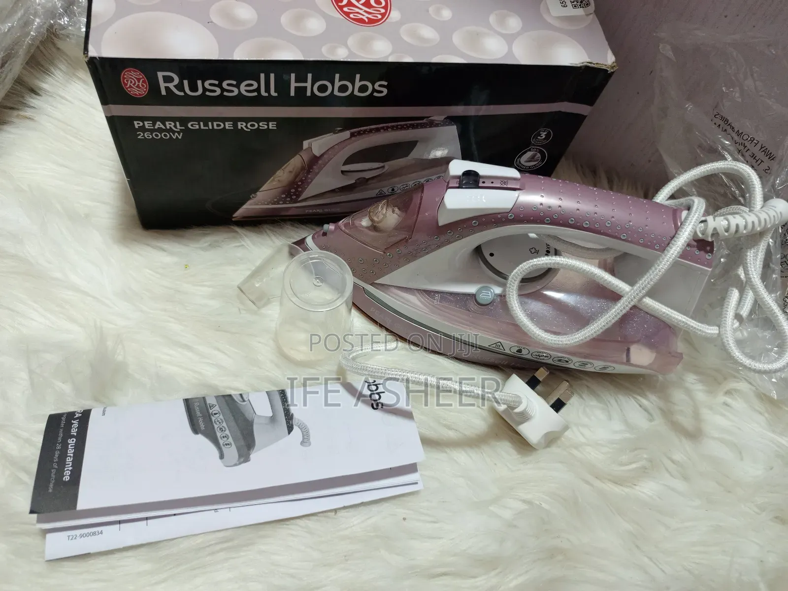 Fairly Used Russell Hobbs Pearl Glide Rose Iron