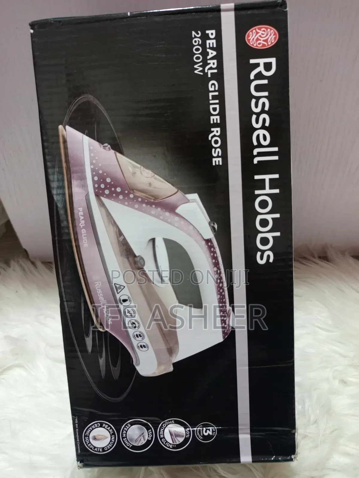 Fairly Used Russell Hobbs Pearl Glide Rose Iron