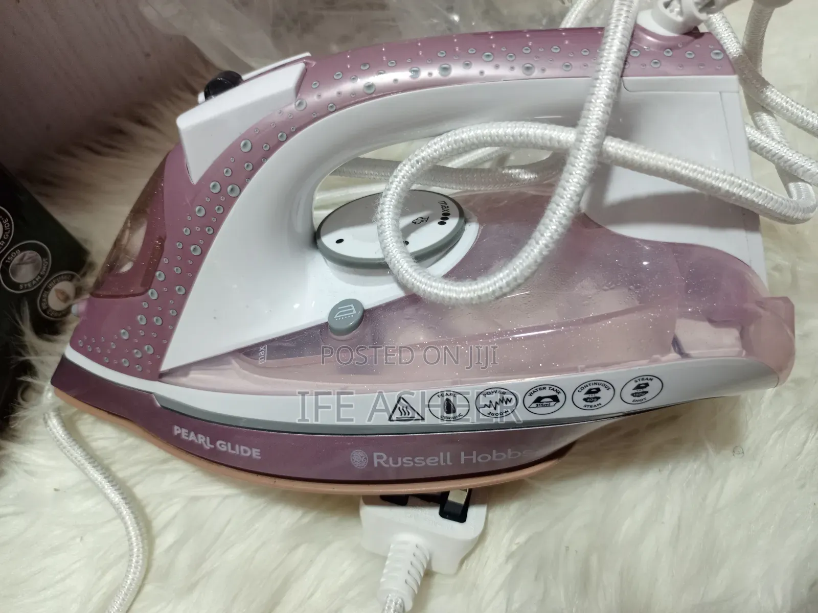 Fairly Used Russell Hobbs Pearl Glide Rose Iron