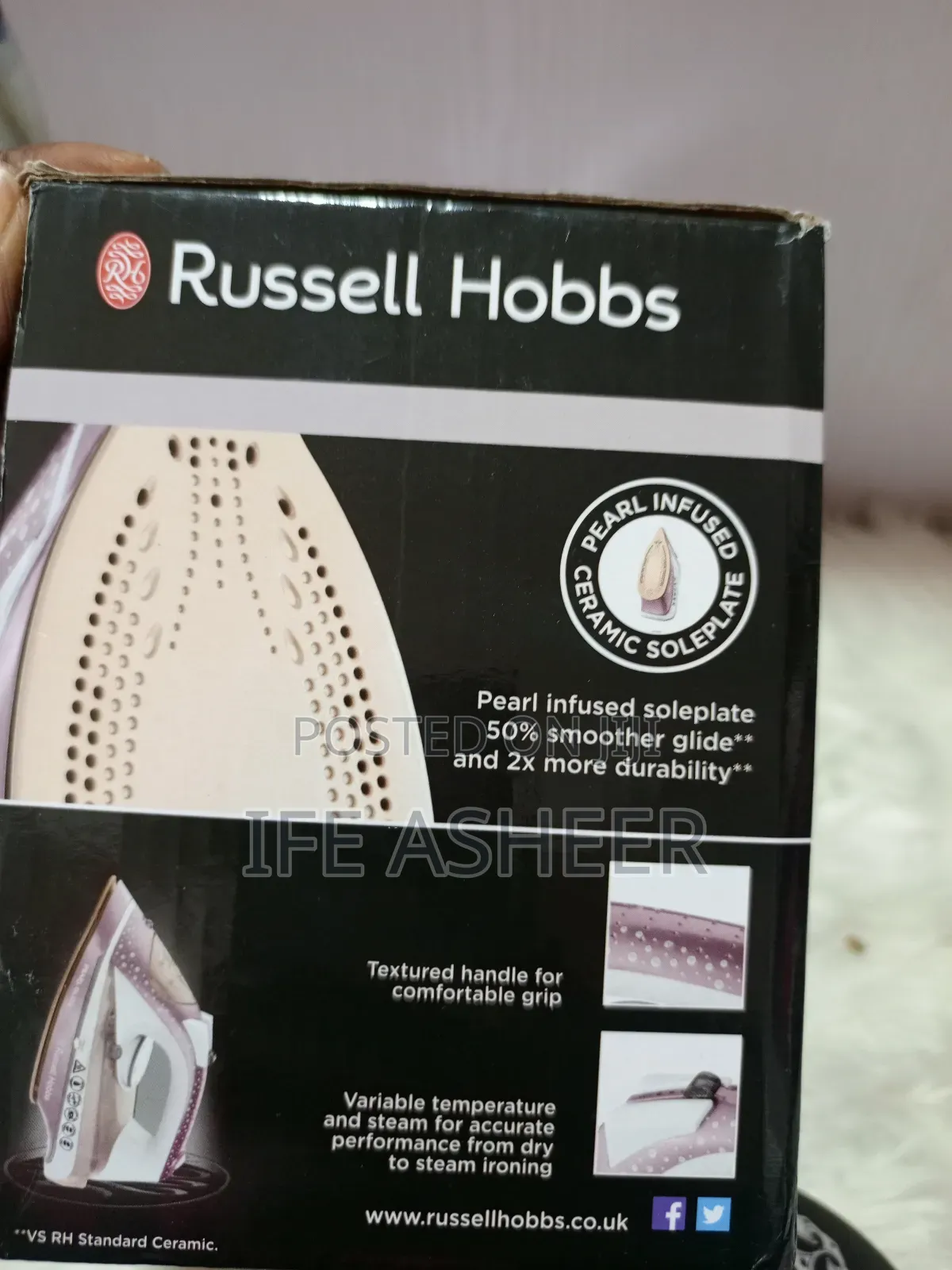 Fairly Used Russell Hobbs Pearl Glide Rose Iron