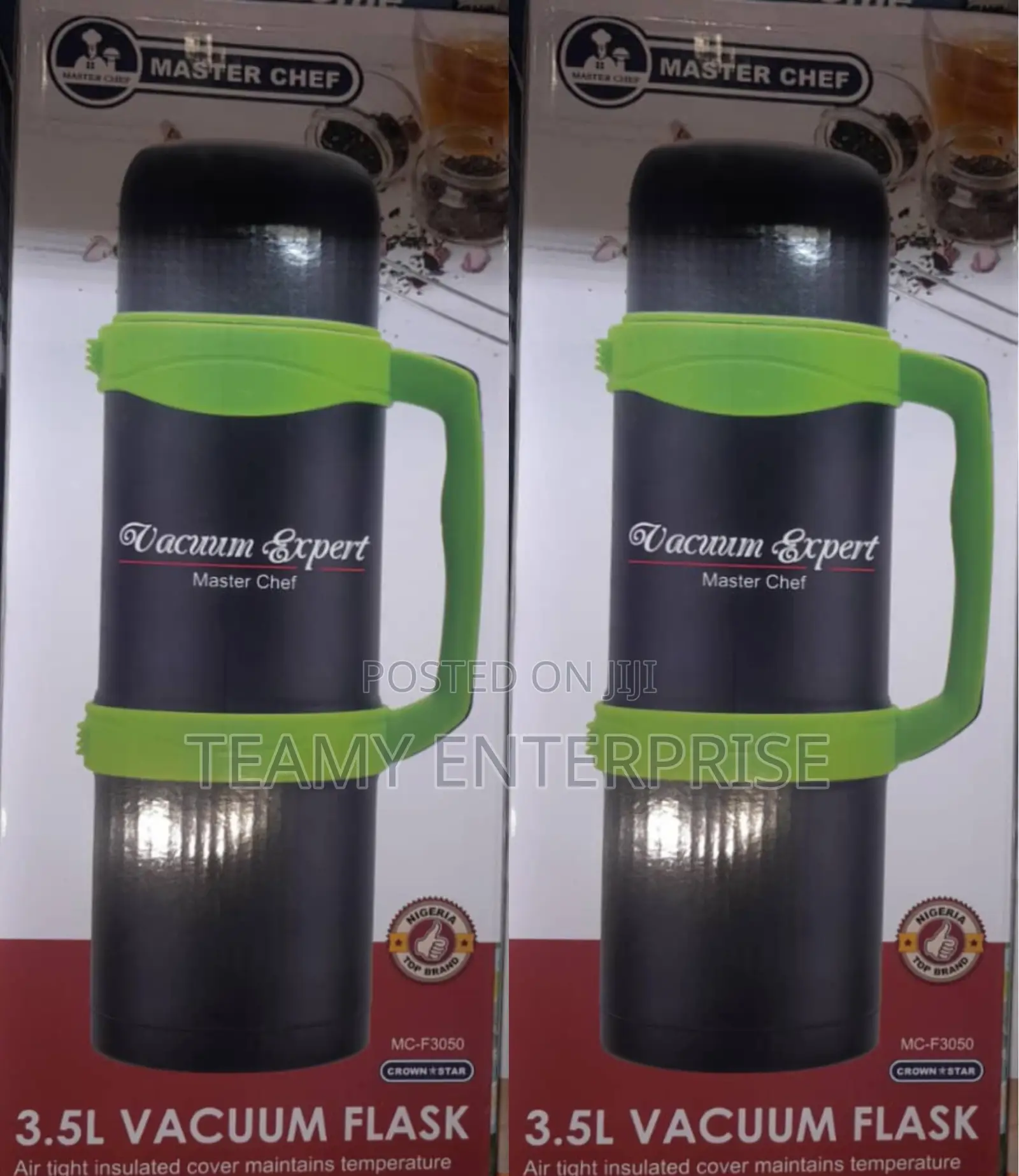 Master Chef 3.5l Vacuum Flask With Handle - Crown Star