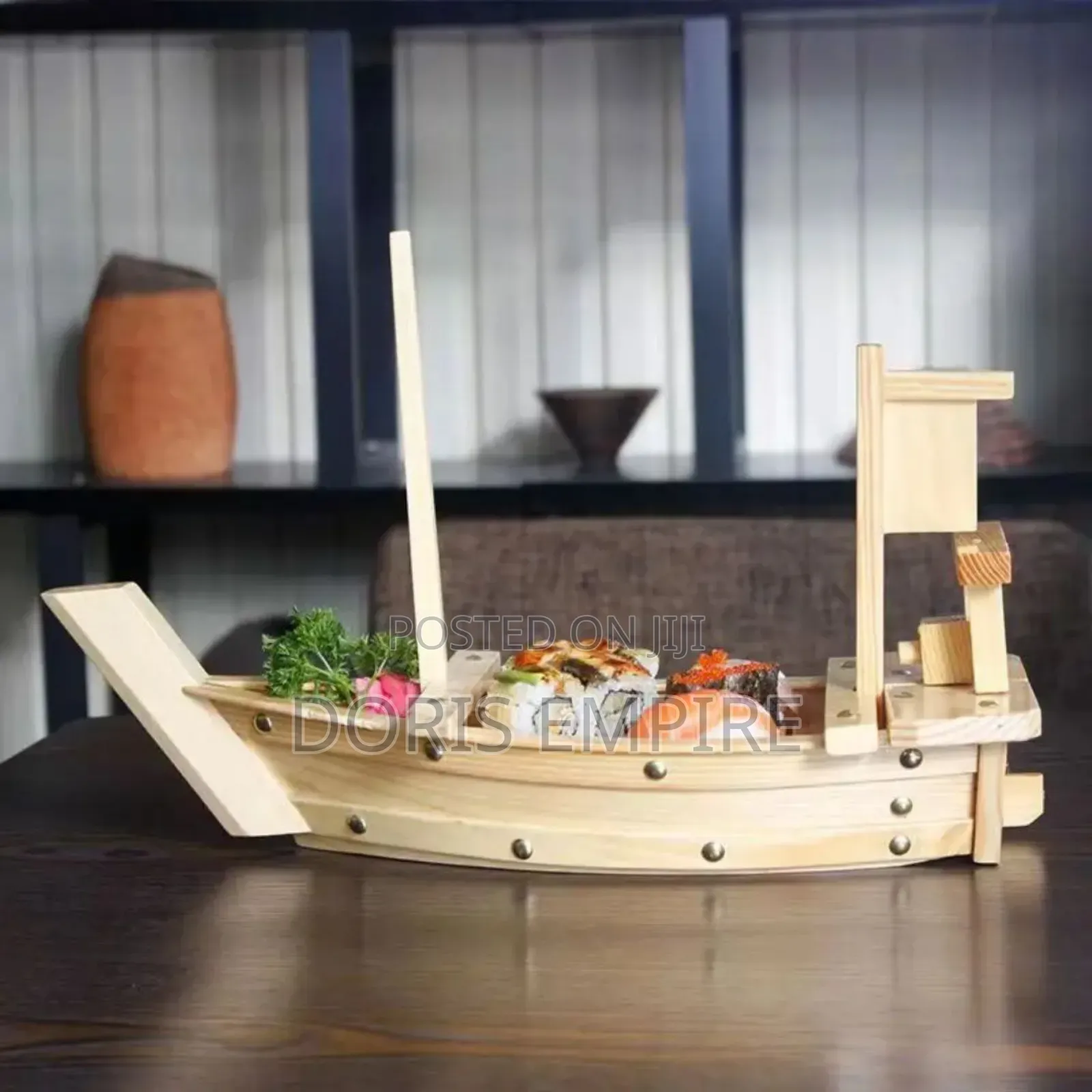 Qaulity Wooden Food Platter Boat Available