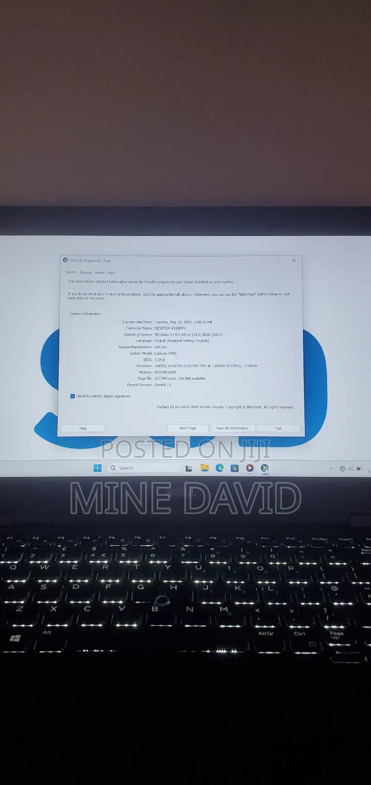 Laptop Dell Latitude 5490 8GB Intel Core I5 SSD 256GB