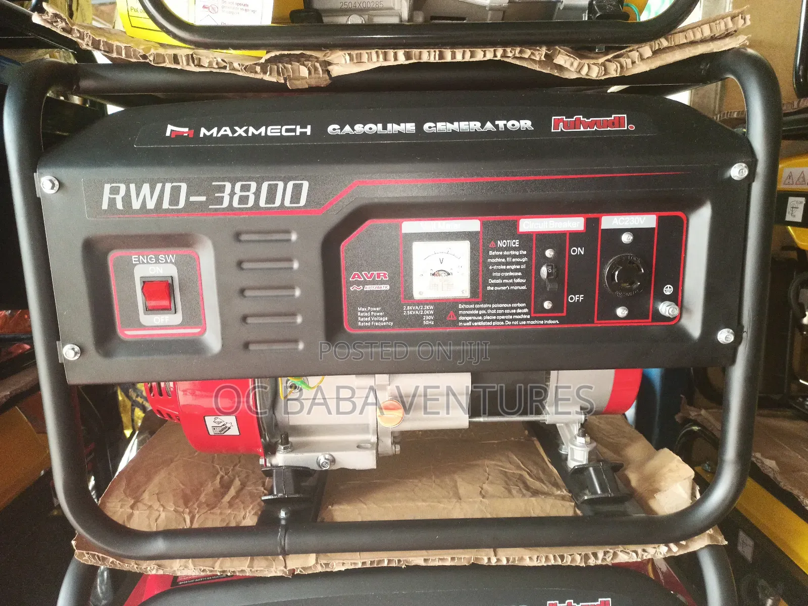 Maxmech Gasoline Generator RWD -3800