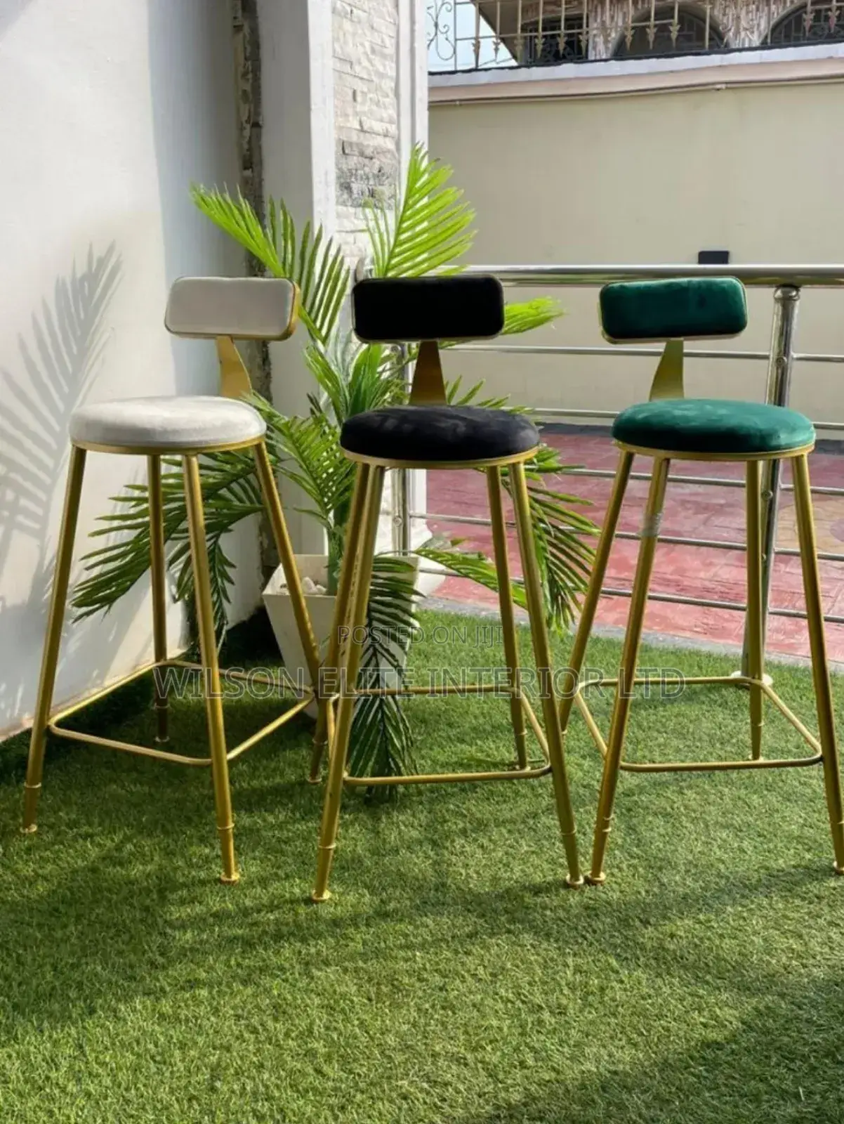 Golden Leg High Bar Chair