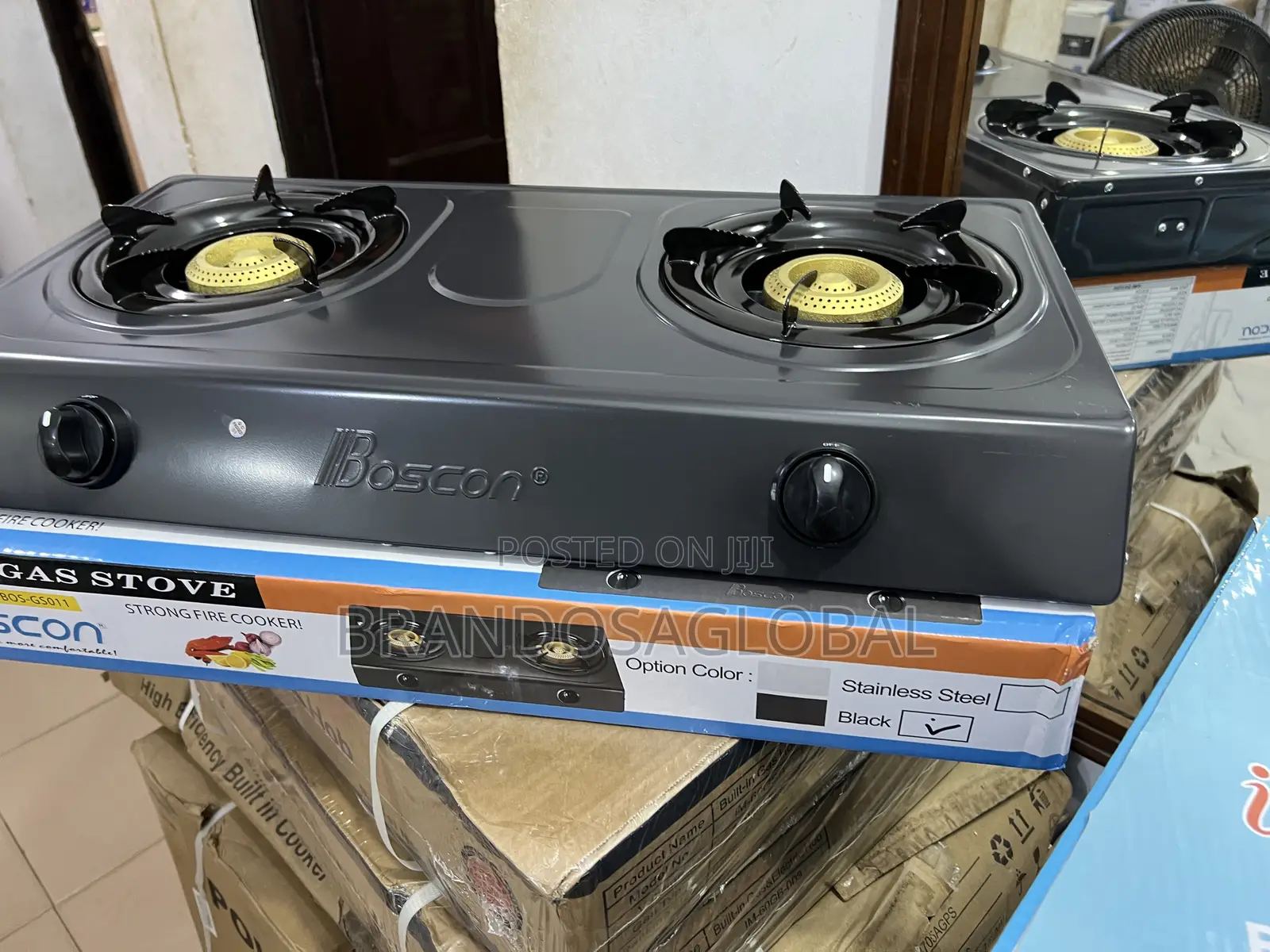 Boscon Table Top Gas Cooker – Easy Clean Stainless Steel