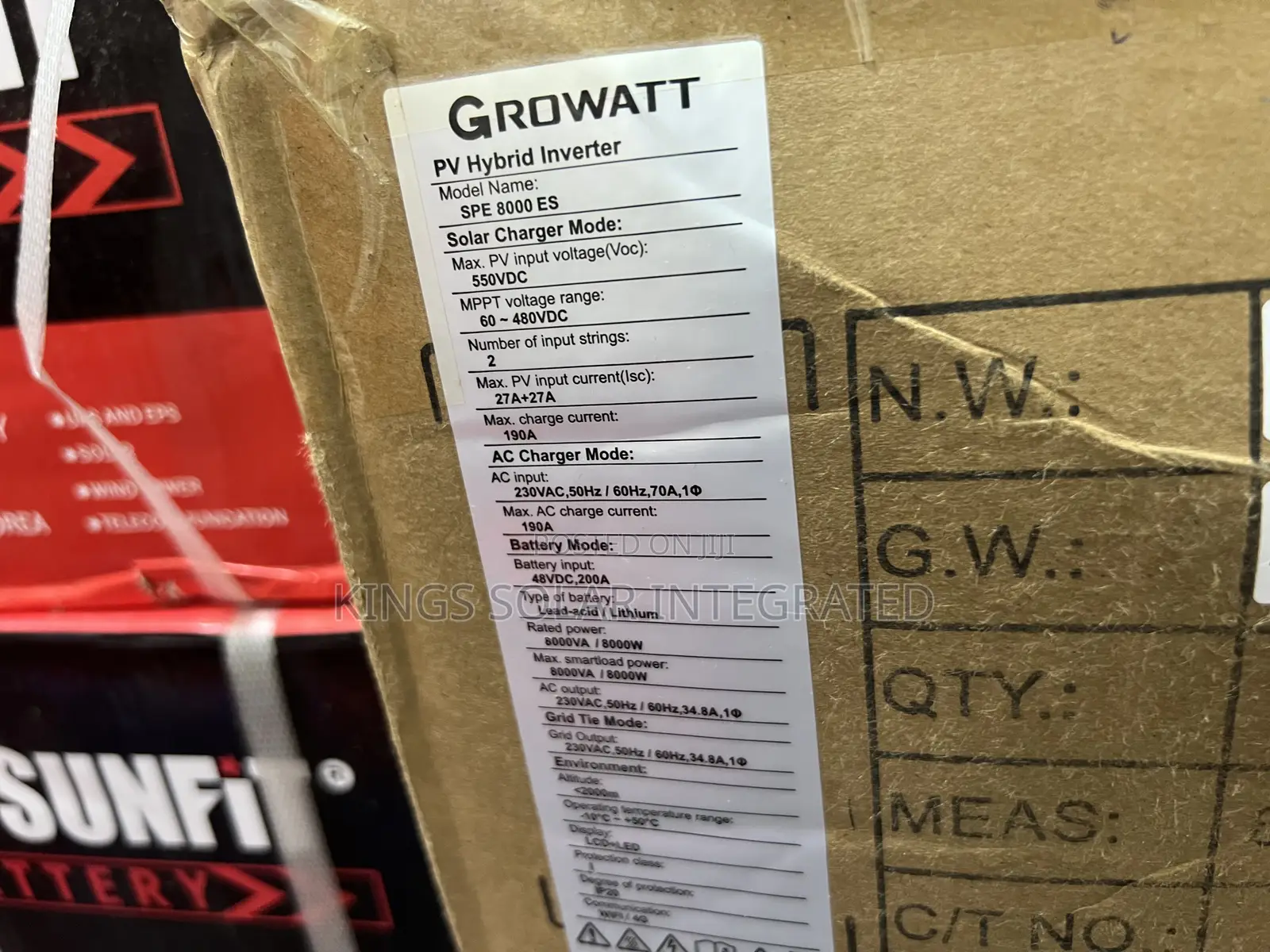 8kva Growatt Hybrid Inverter